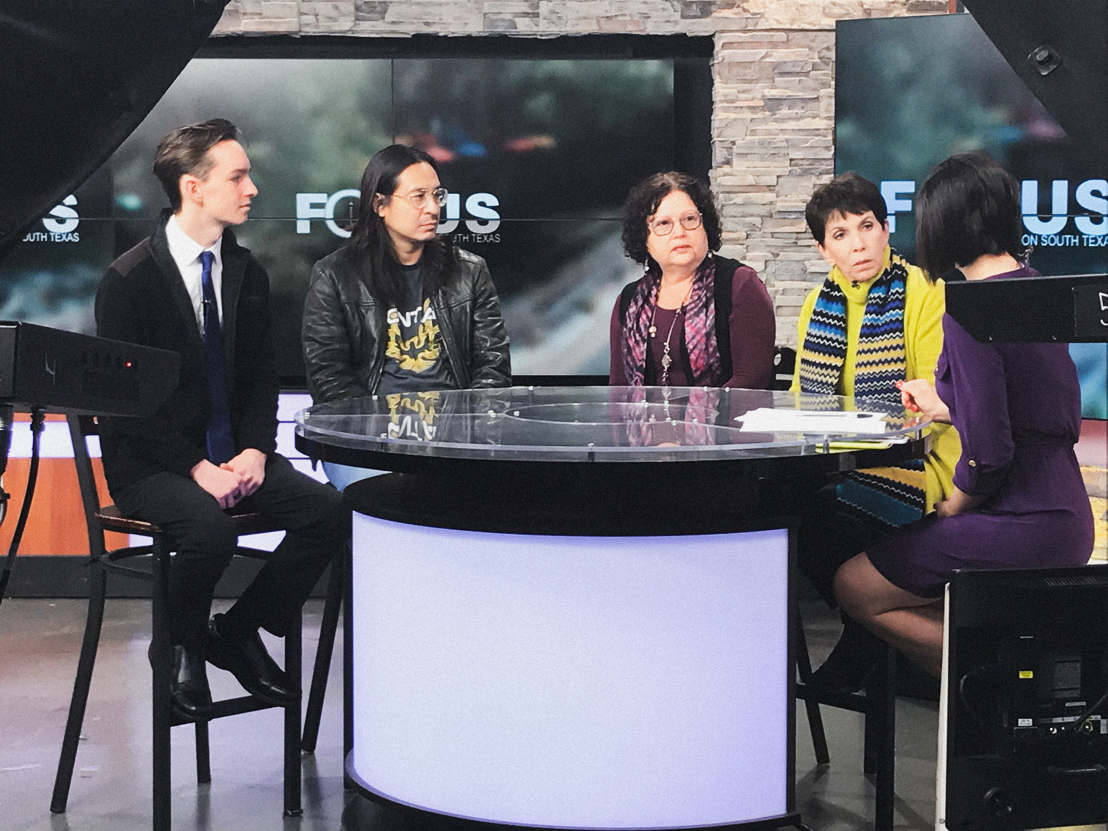 Zach promoting Trepidation on FOX 29