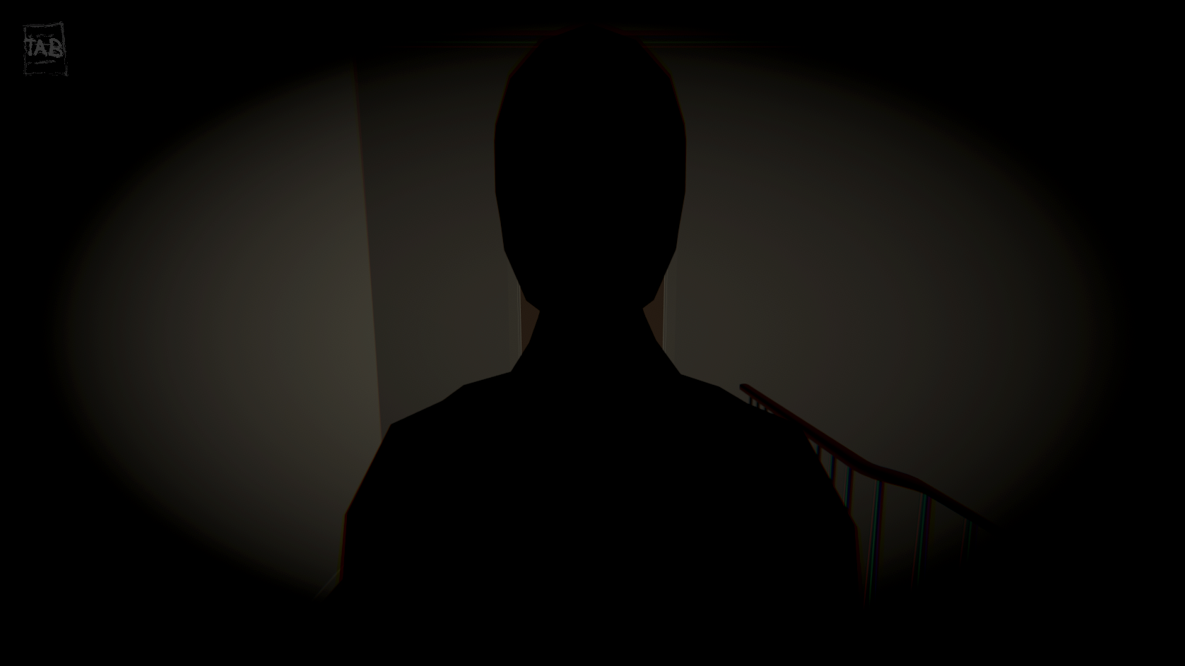Figure outside door hallucination