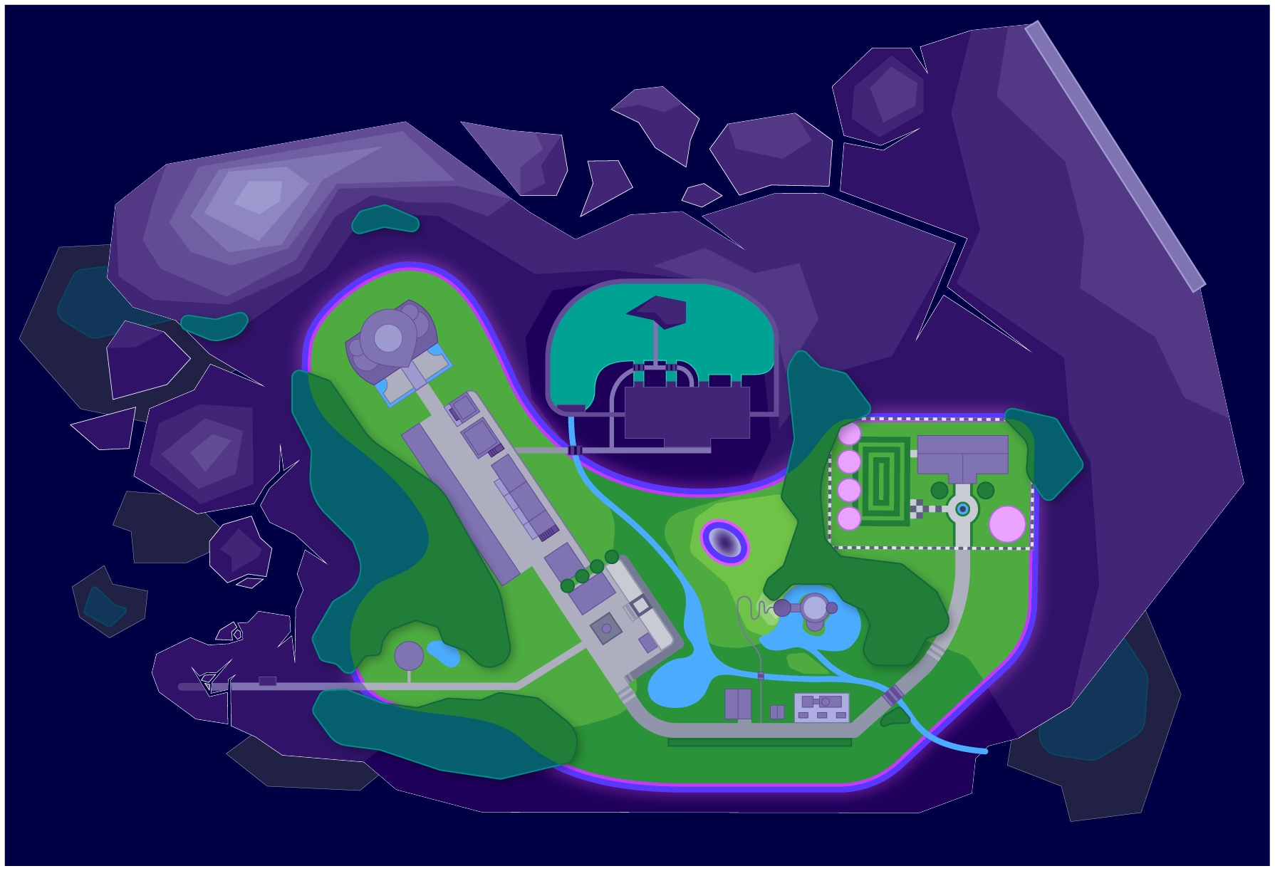 Map of the game's overworld.