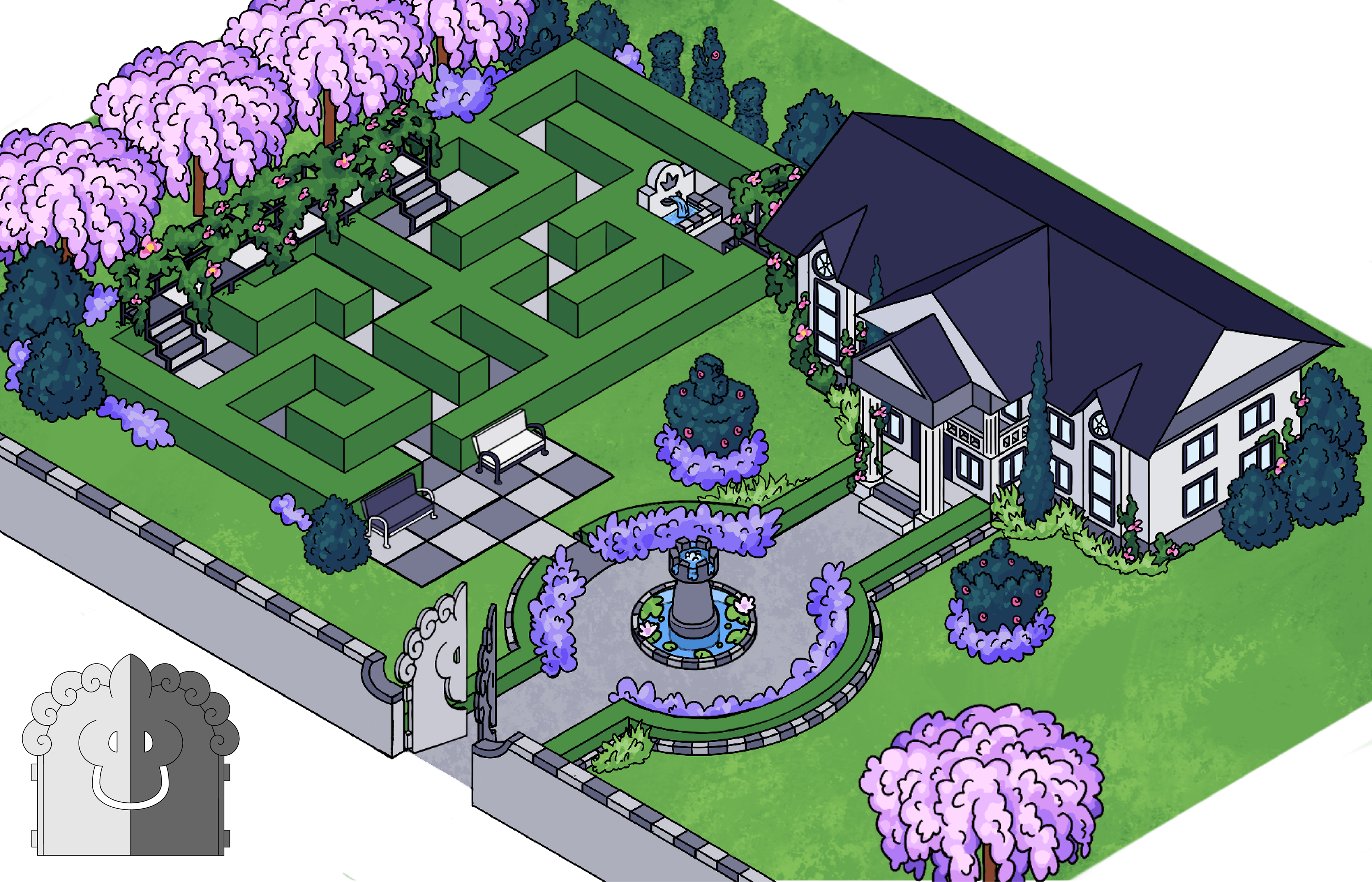 Updated illustration of the library's concept. The building's architecture is unchanged.