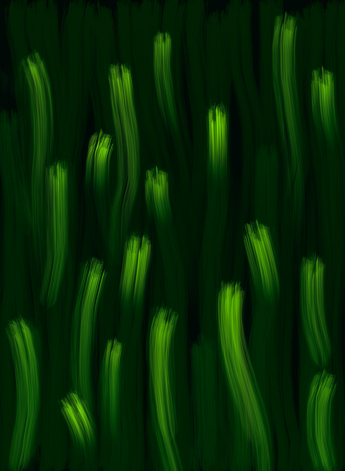 Sea Grass Writing Poems In Moonlight.