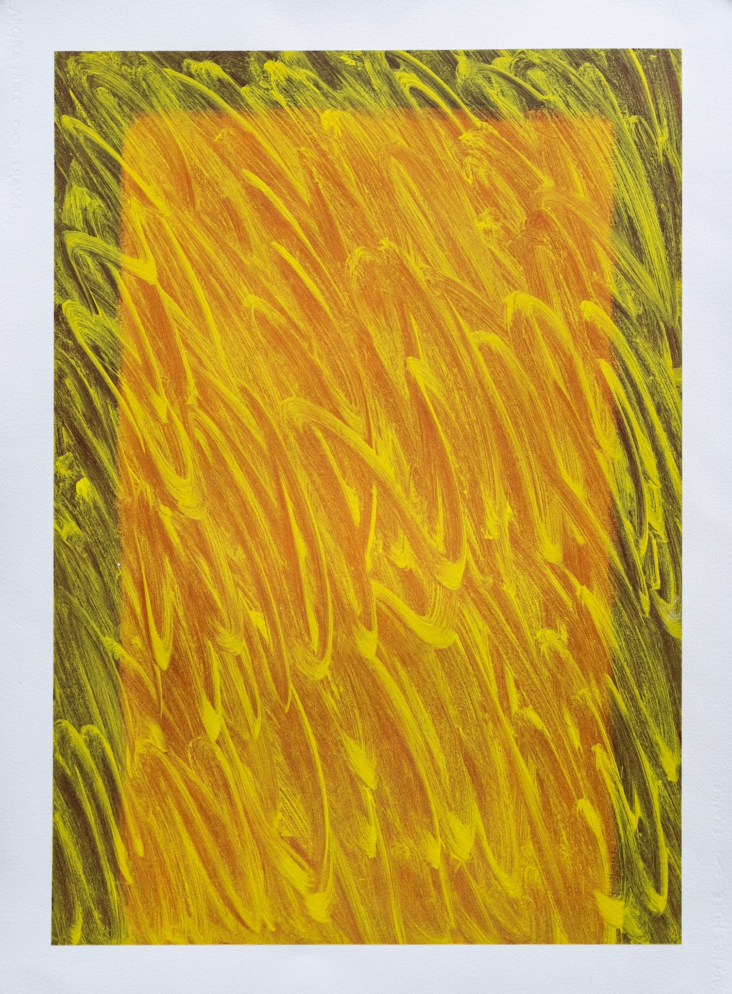 "River" (Opening). 2019. Oil on Arches oil paper. 30"x 22".