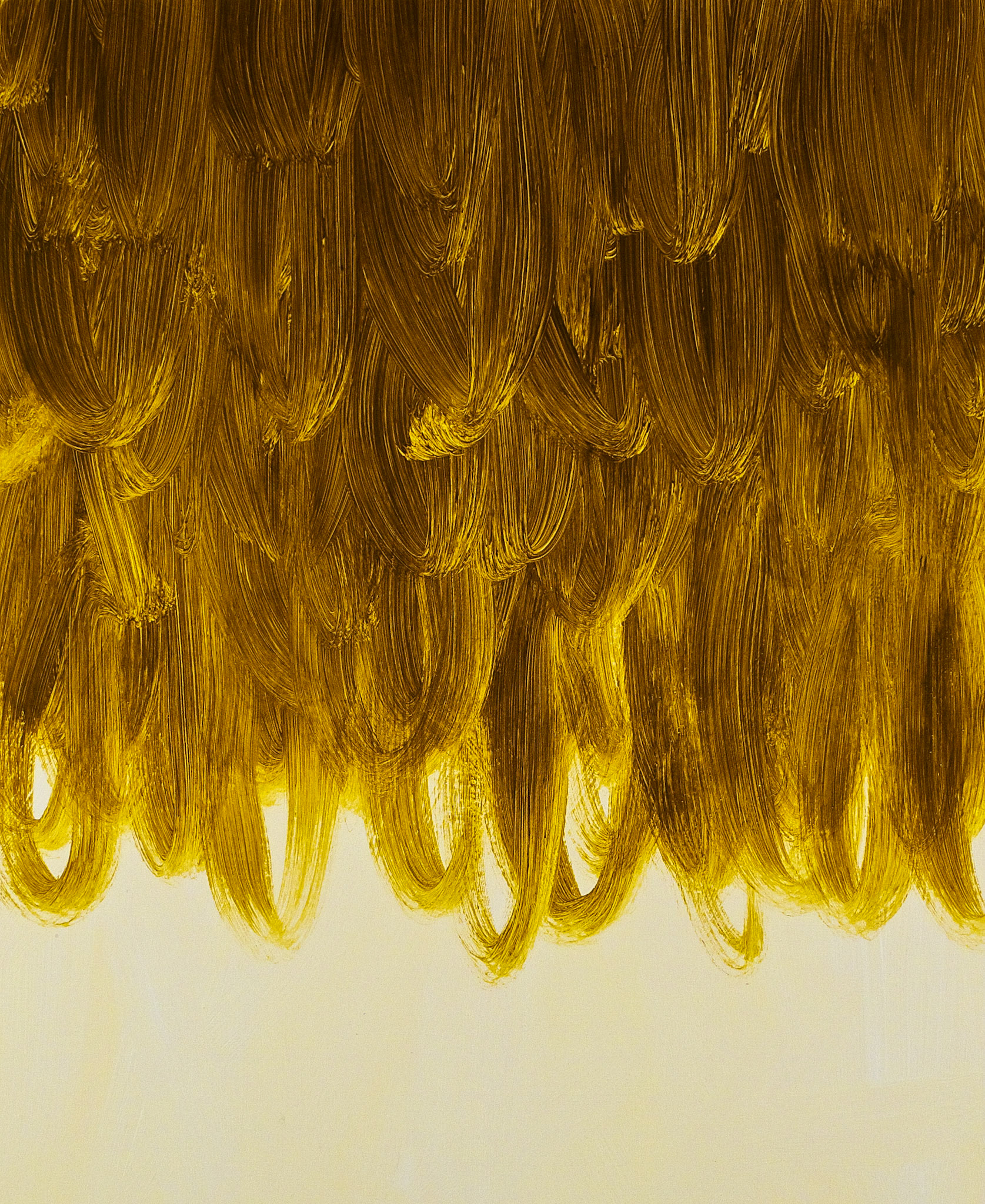 "Honey falling on Cream" 2011.  Acrylic on Arches paper. 30" x 22". Private collection.