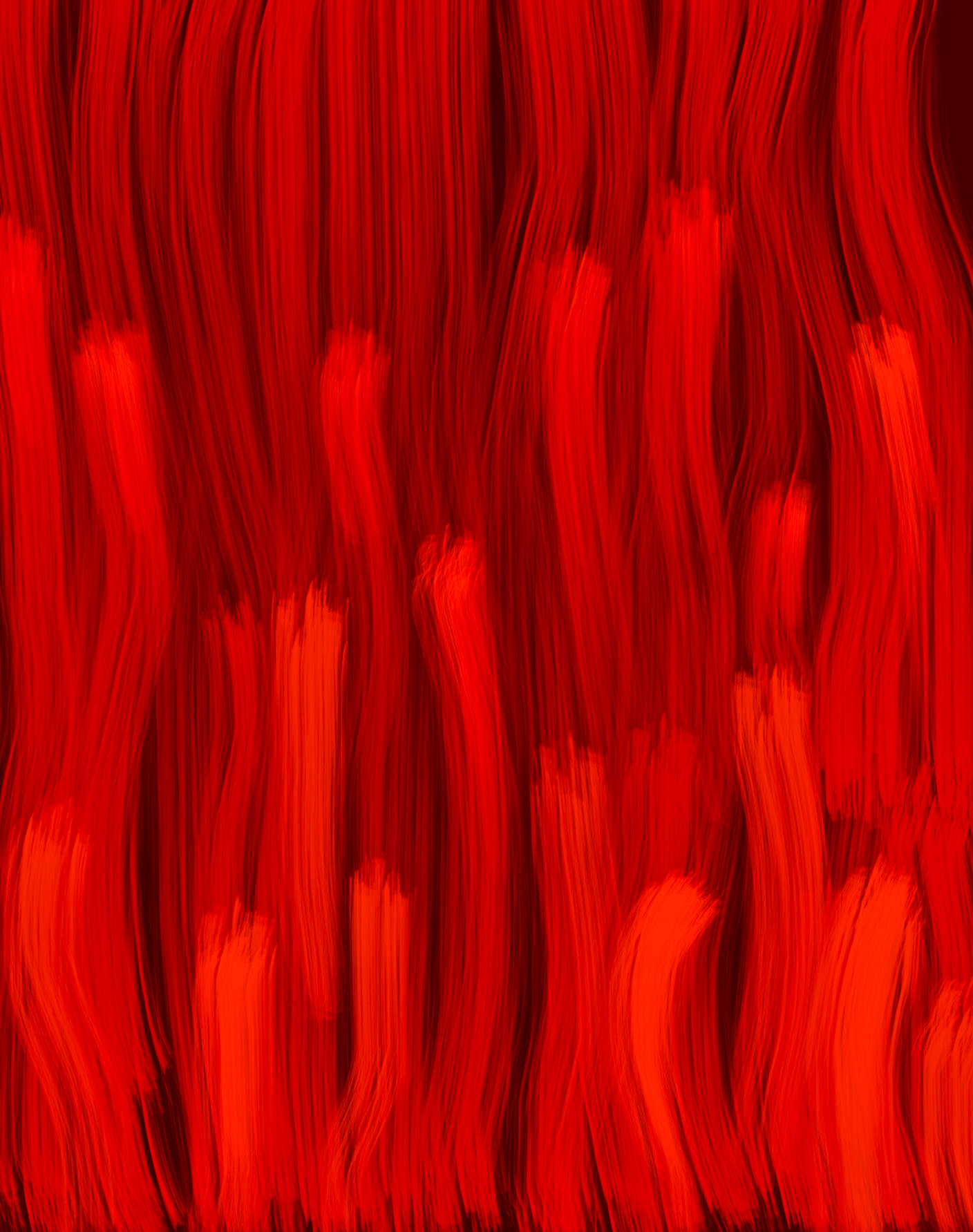 Grass Writing Chinese Vermillion.