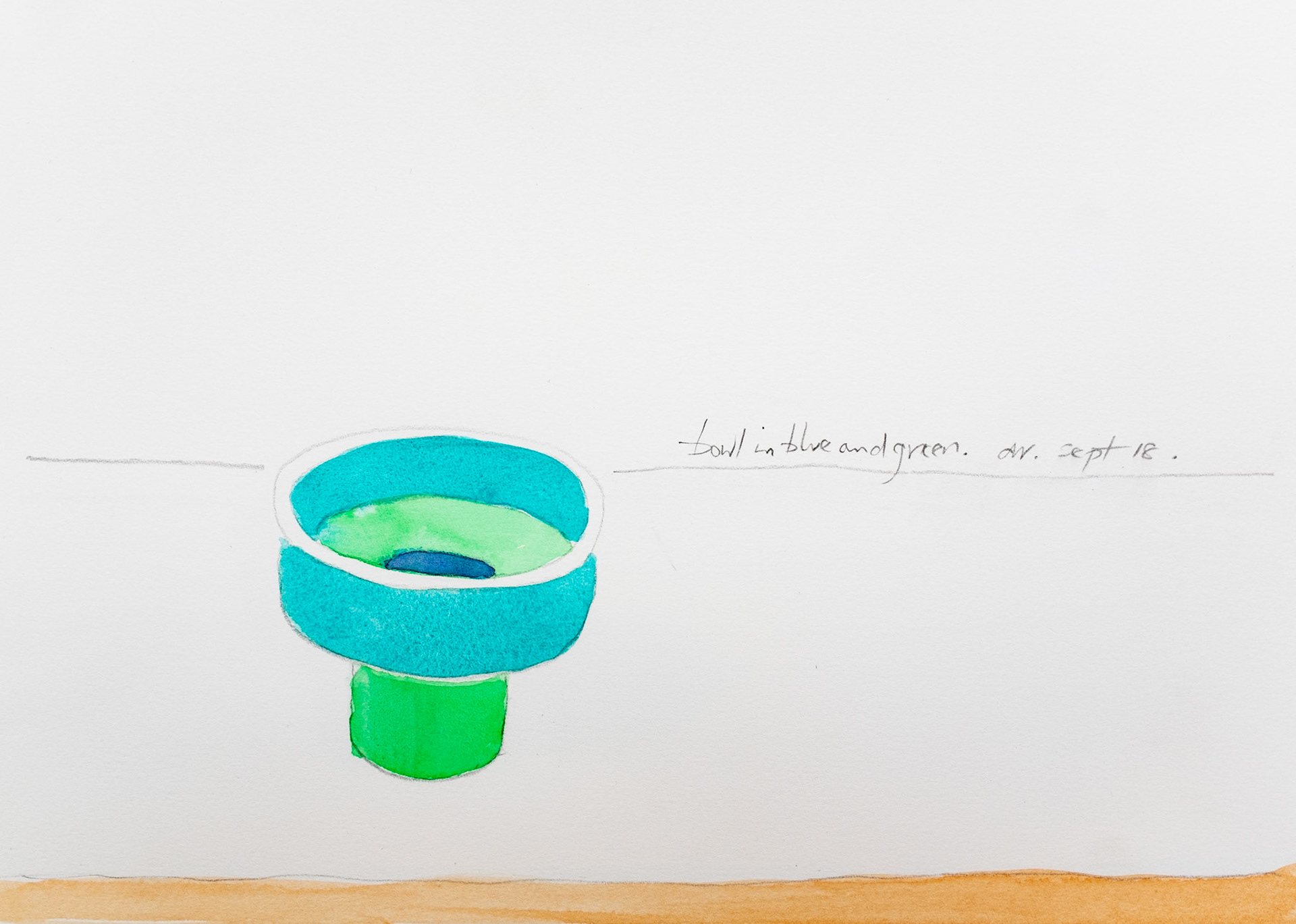 Design for a tea bowl. 2018.