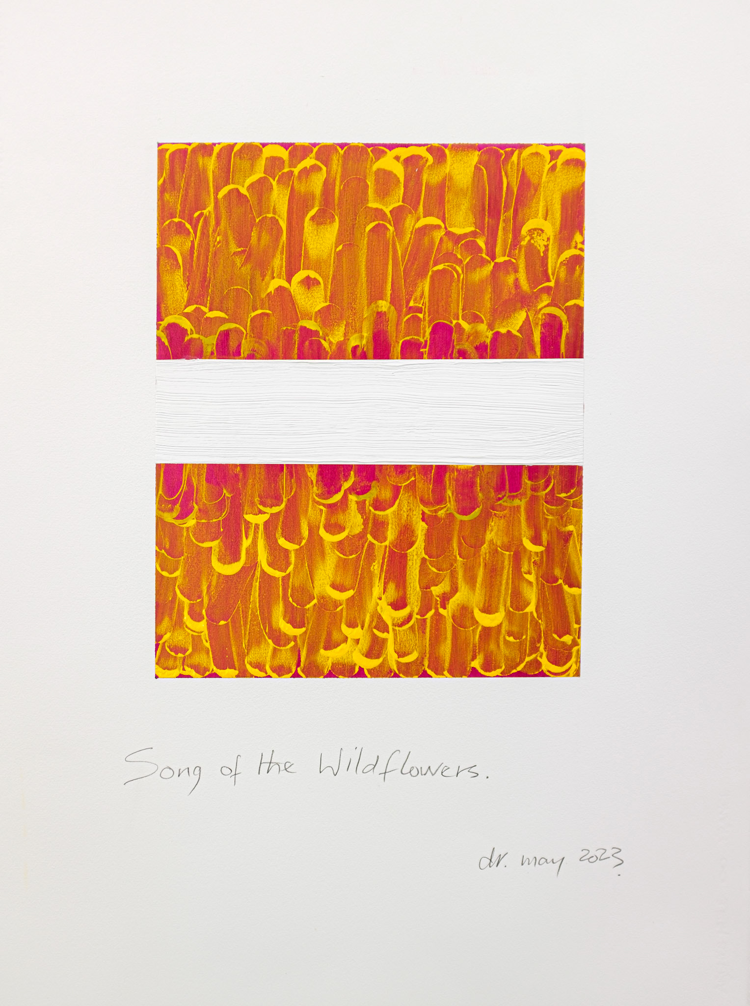 "Song of the Wildflowers." 2023. 30" x 22". Oil on Arches oil paper.