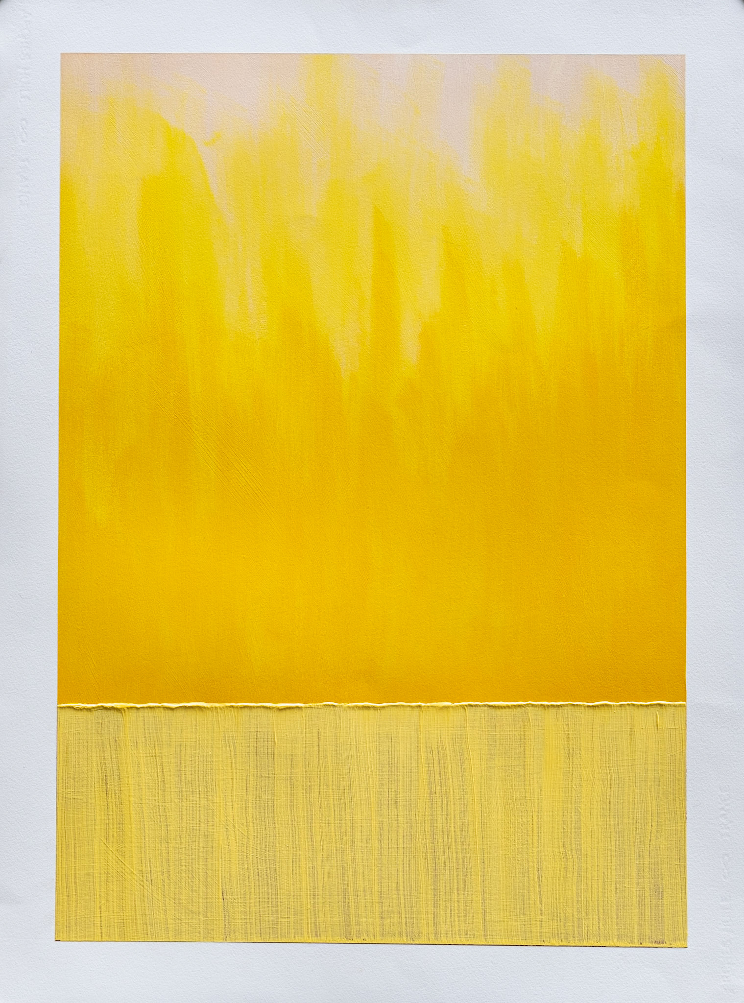 "River" (Evening Calm). 2019. Oil on Arches oil paper. 30"x 22".