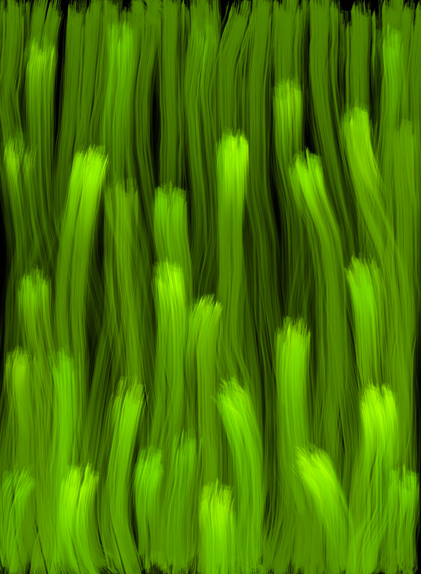 Grass Writing Songs of Green. 2012. iPad drawing. Prints in various sizes. Prints in various sizes. (13"x 19" - $110).
