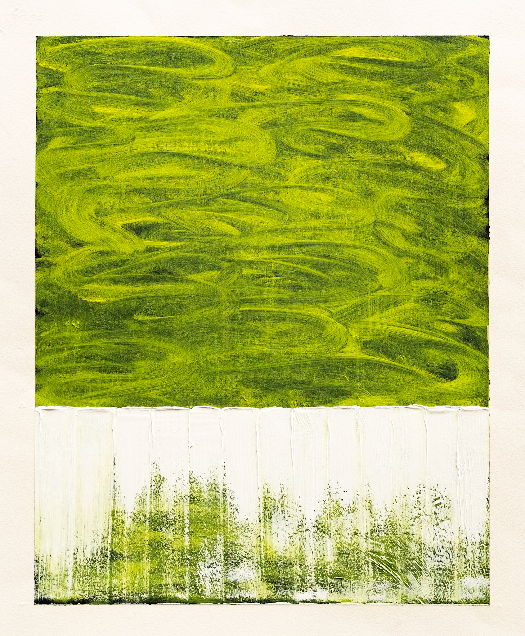 "River" (tzu-jan). 2019. Oil on Arches oil paper. 30"x 22".