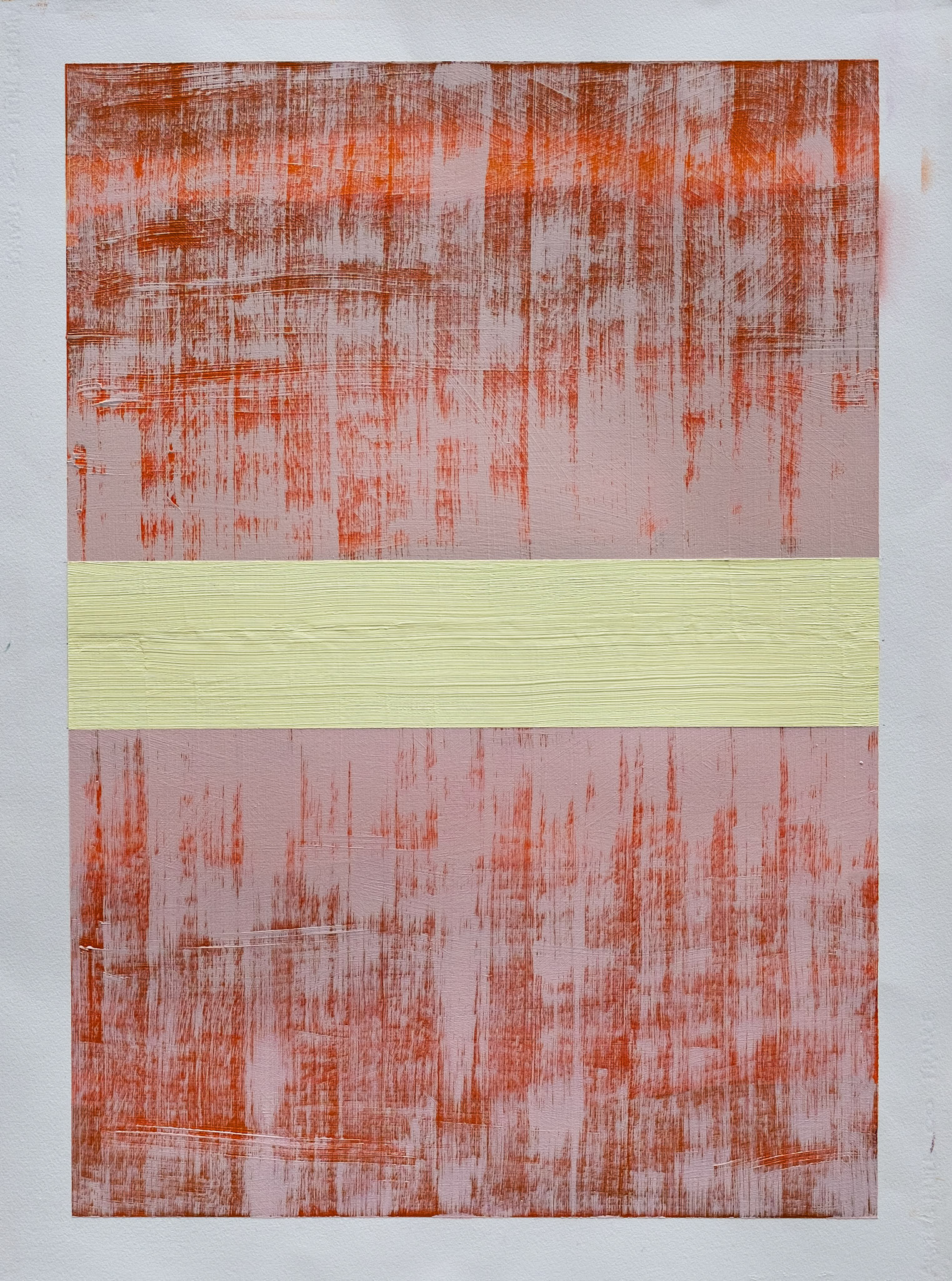 "River" (First Light). 2019-2020. Oil on Arches oil paper. 30"x22".