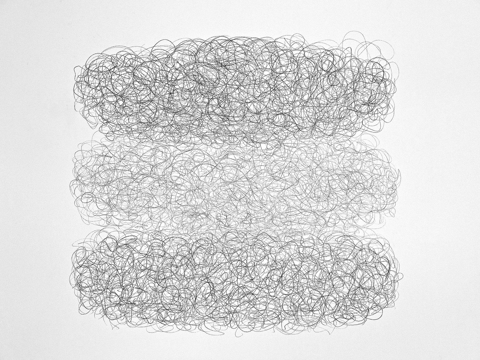 "Composition in 2B, 4B and 6B". Wall drawing. Anchor Art Space 2010.