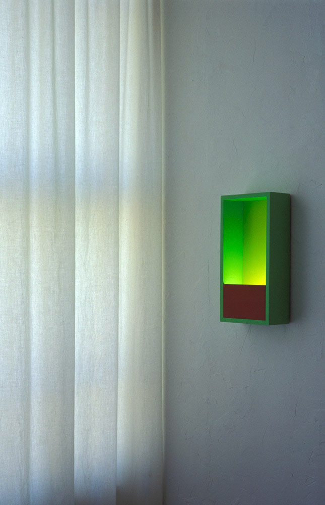 "Delft". 1995-Present. Wall mounted. Mixed media in various sizes. International prize winning series.