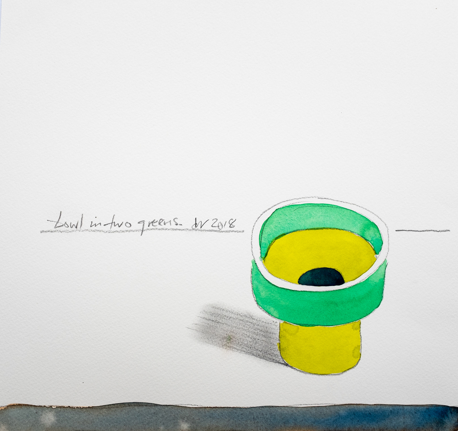 Design for a tea bowl. 2018.