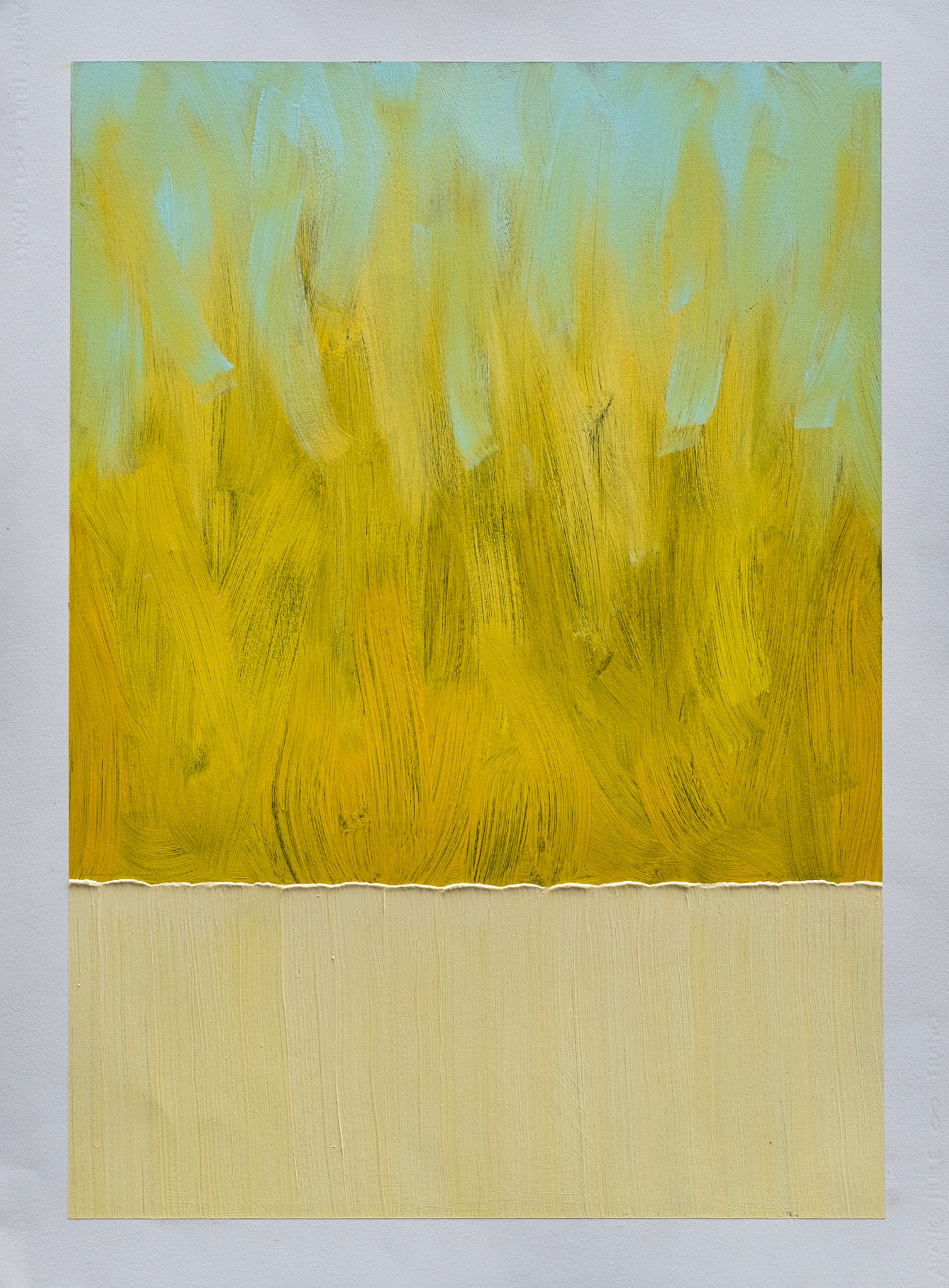 River (Morning). 2019. Oil on Arches oil paper. 30"x 22". $1200.