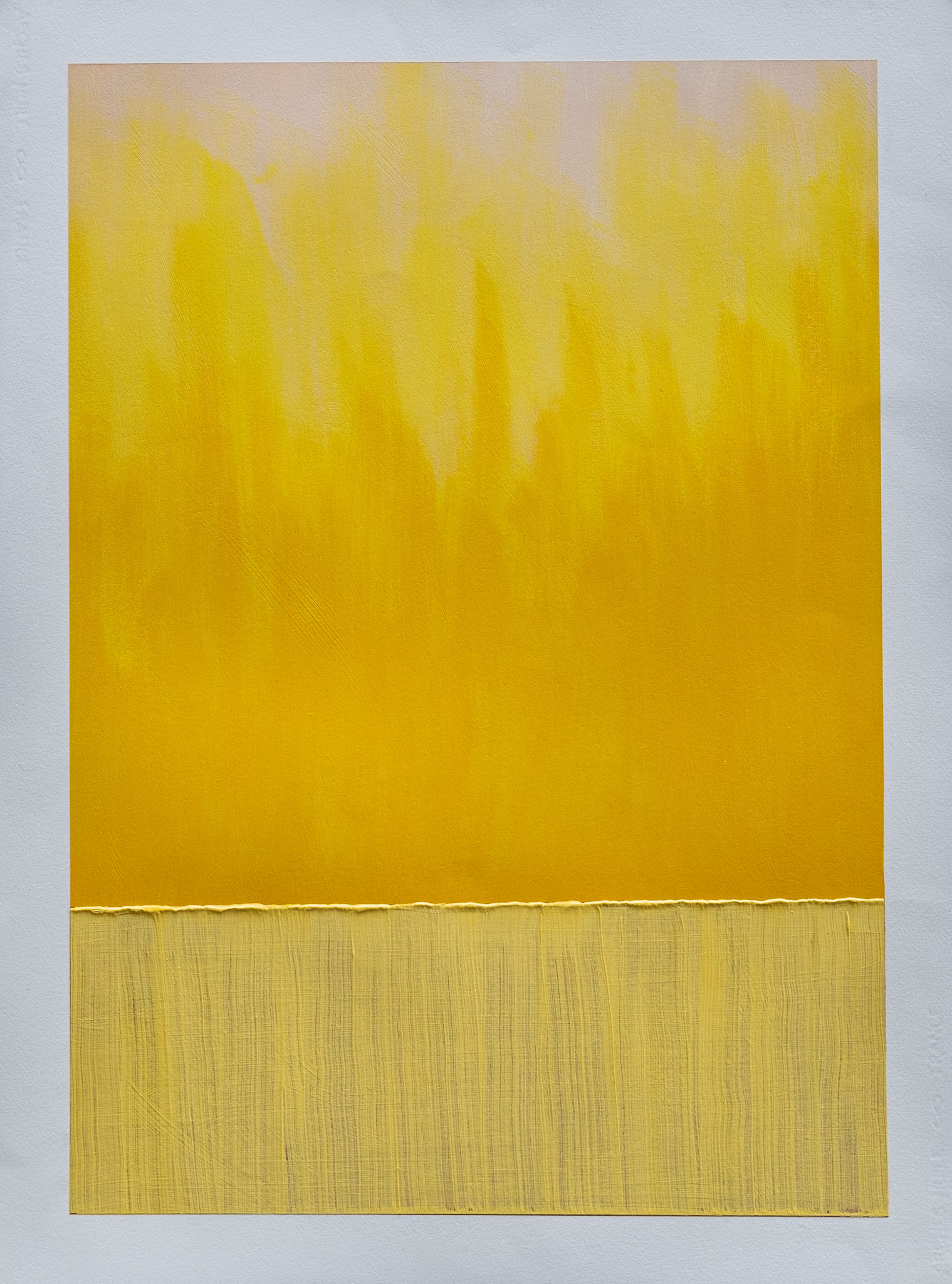 River (Evening Calm). 2019. Oil on Arches oil paper. 30"x 22". $1200.