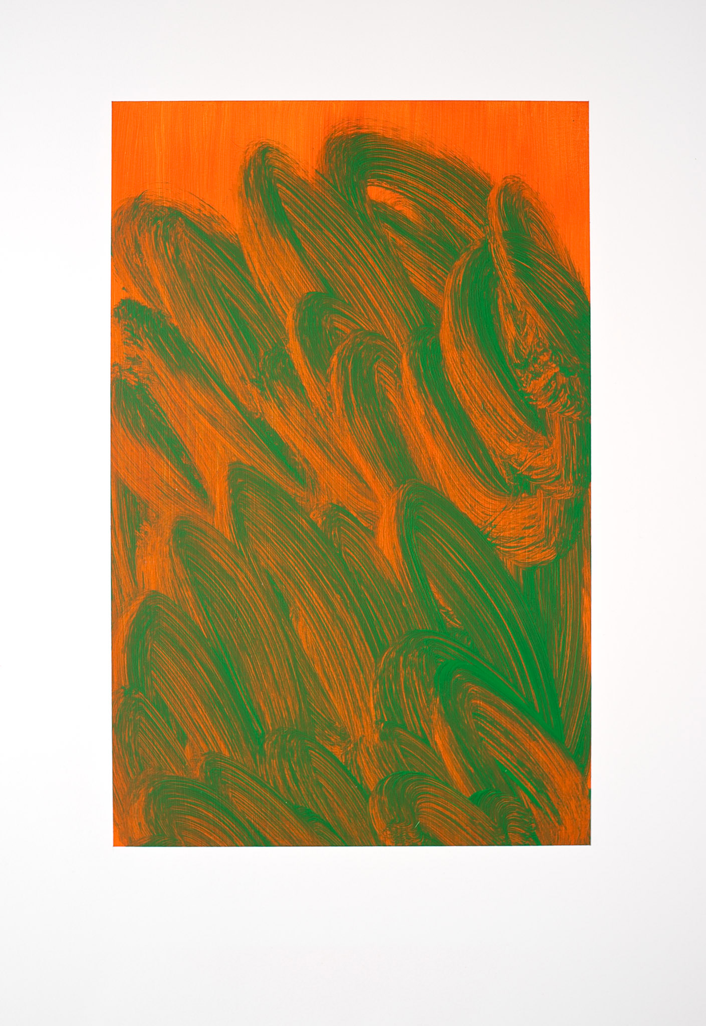"Evening Glow". 2014. Acrylic on Fabriano paper. 30"x22".