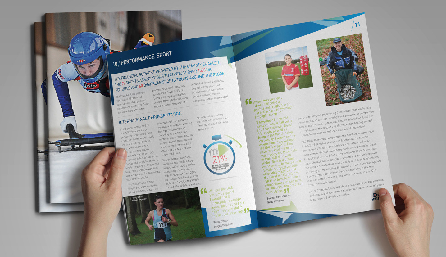 RAF Sports Federation – Annual Review Design
