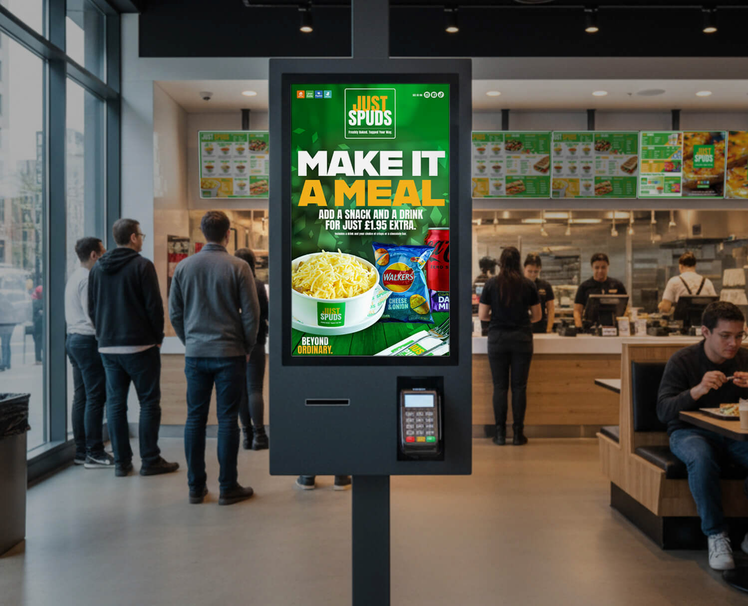 Just Spuds Product Promo Screens