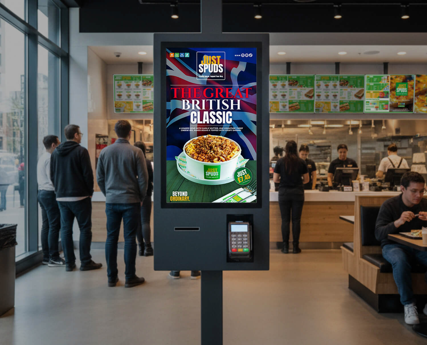 Just Spuds Product Promo Screens