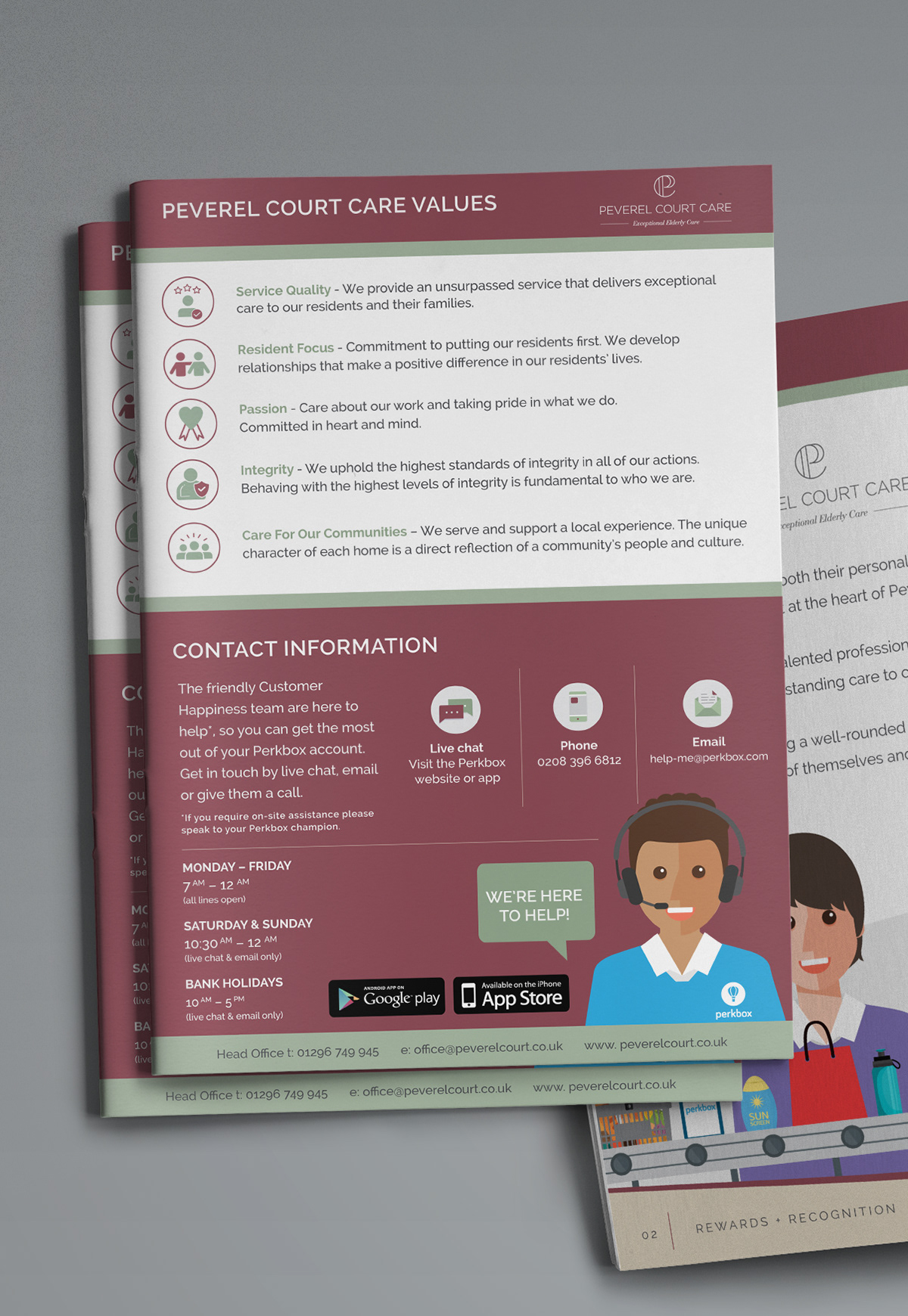 Employee Rewards Booklet Design and Print