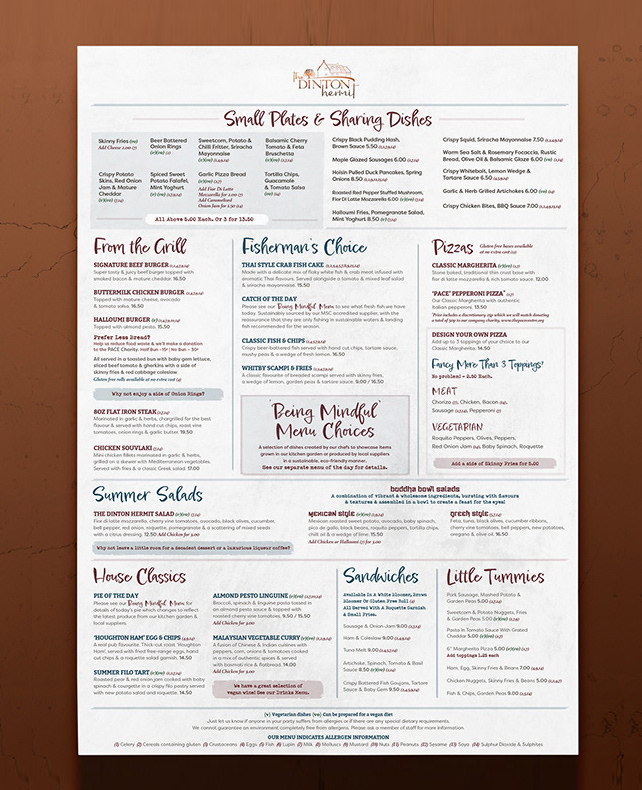 Menu Design And Print