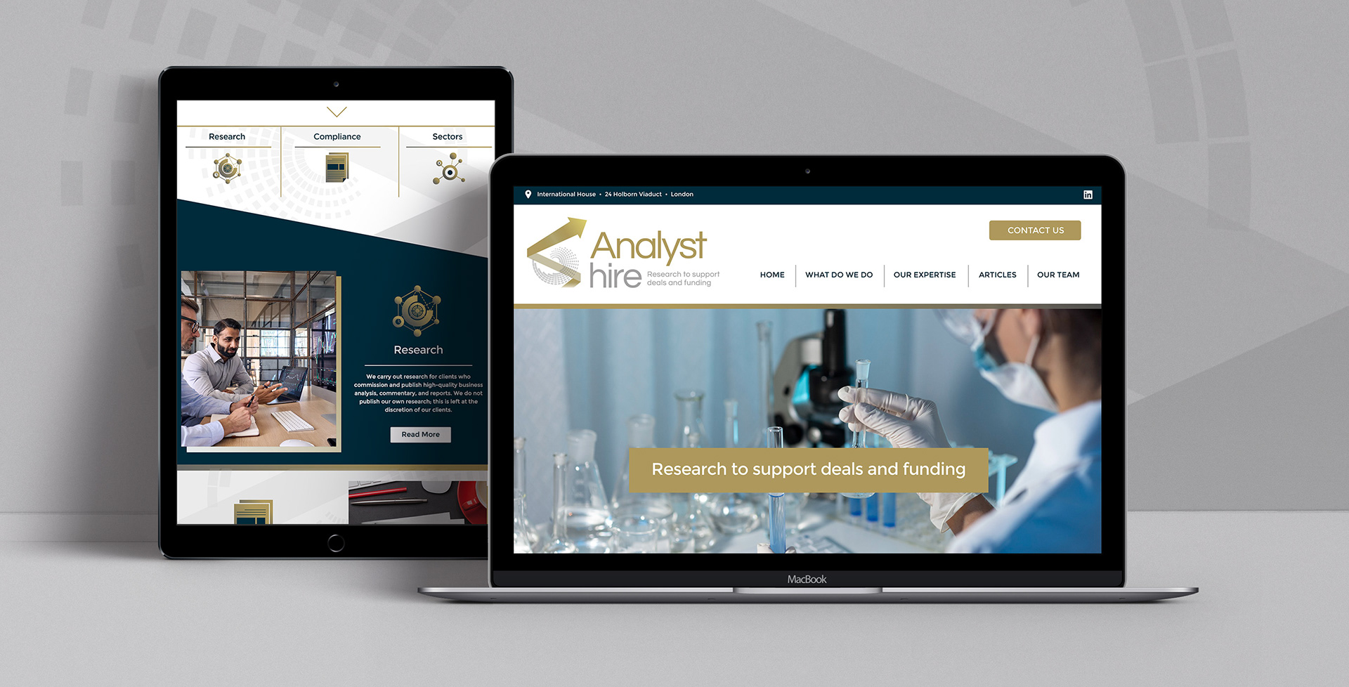 Analyst Hire Website Design