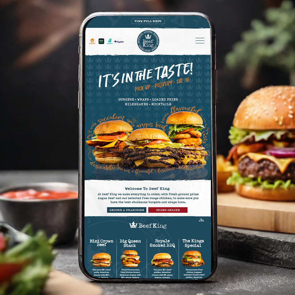 Burger Restaurant Website Design