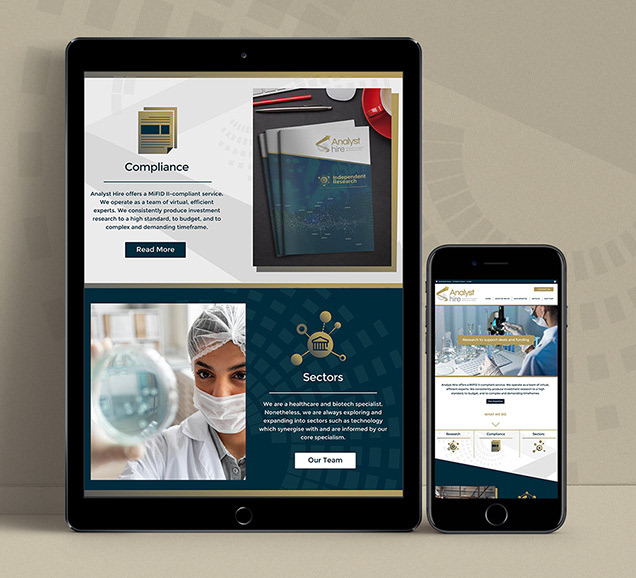 Analyst Hire Website Design