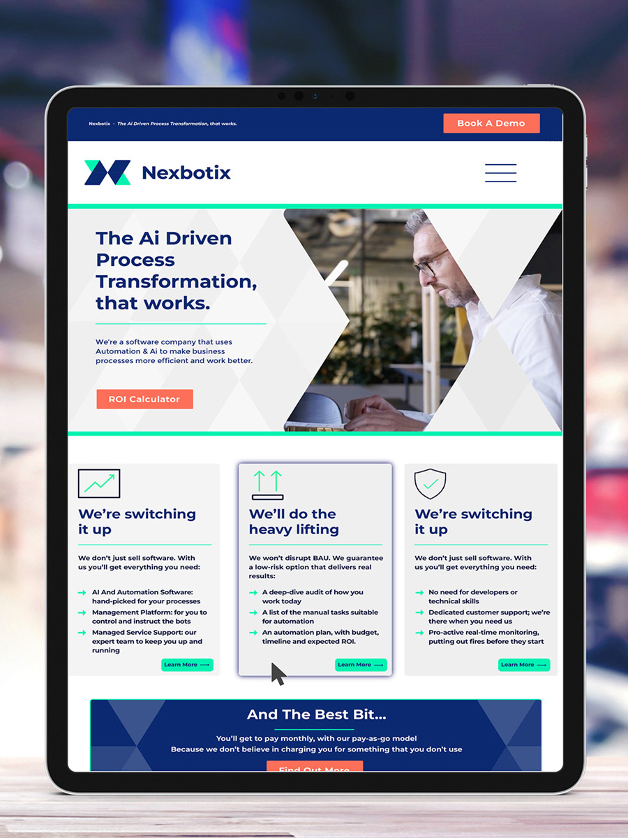 Nexbotix - Website Design