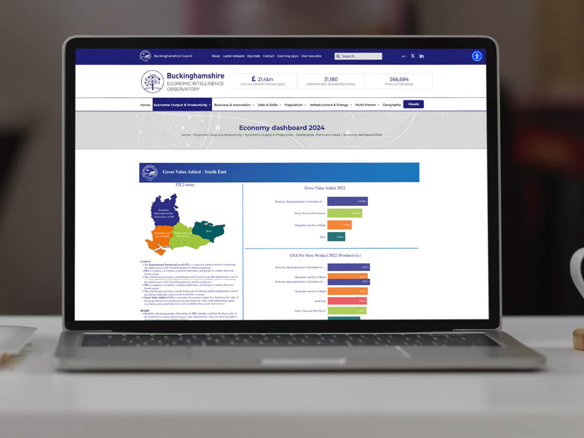 Buckinghamshire Economy Intelligence - Website Design & Branding