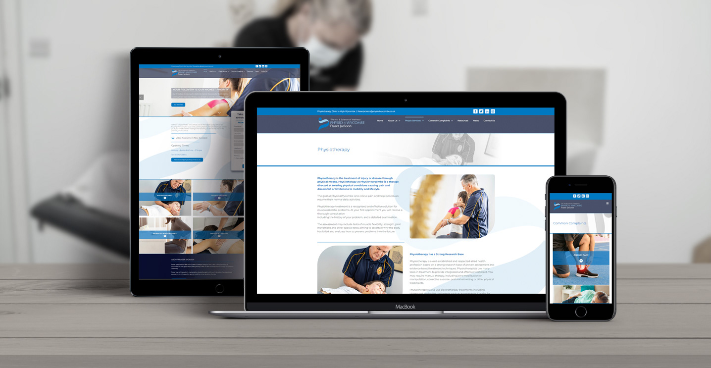 Physio 4 Wycombe - Website Design