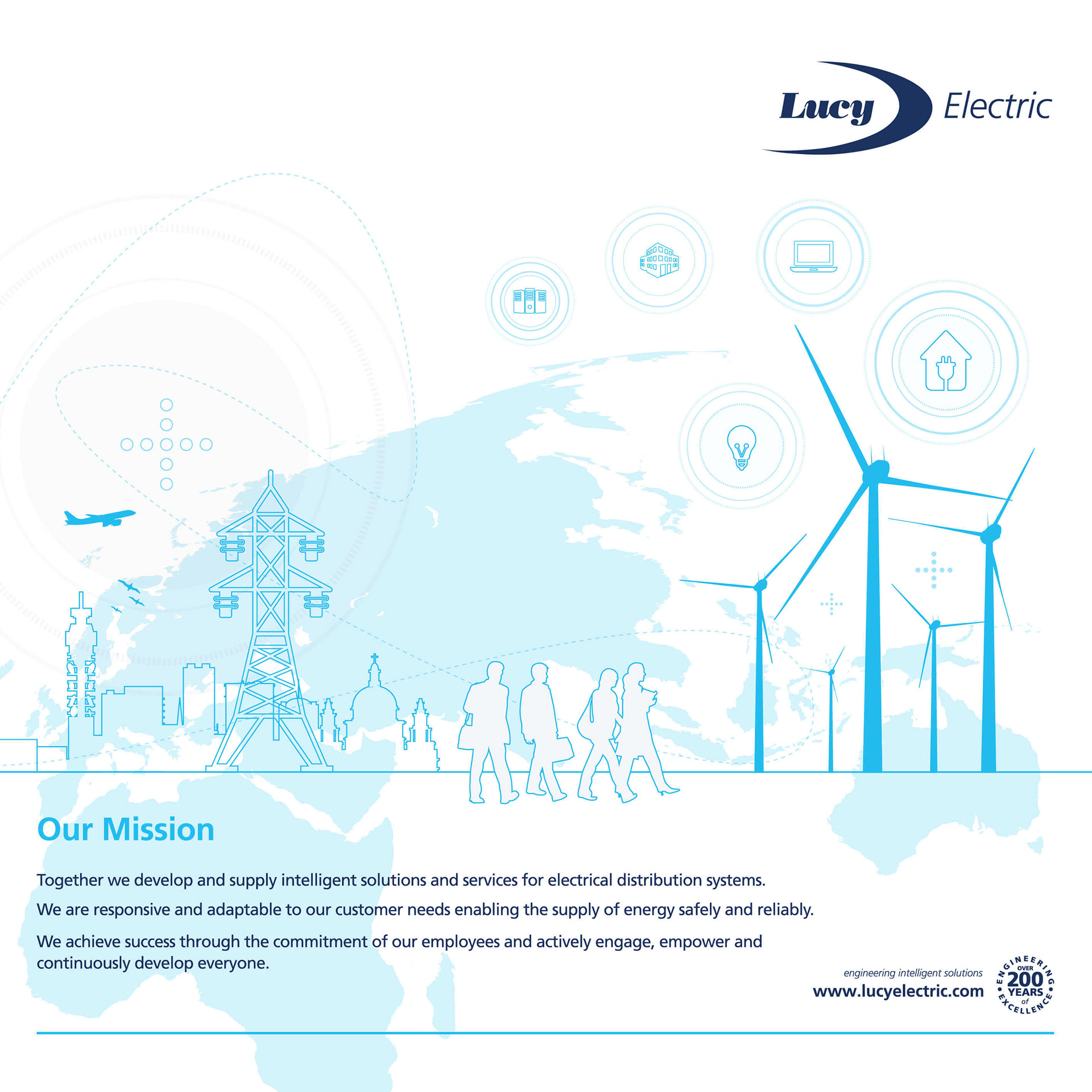 Lucy Electric - Meeting Room Graphics