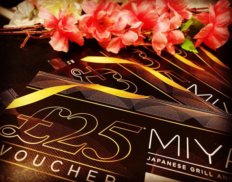 MIYA Japanese Grill and Bar – Gift Voucher Design And Print