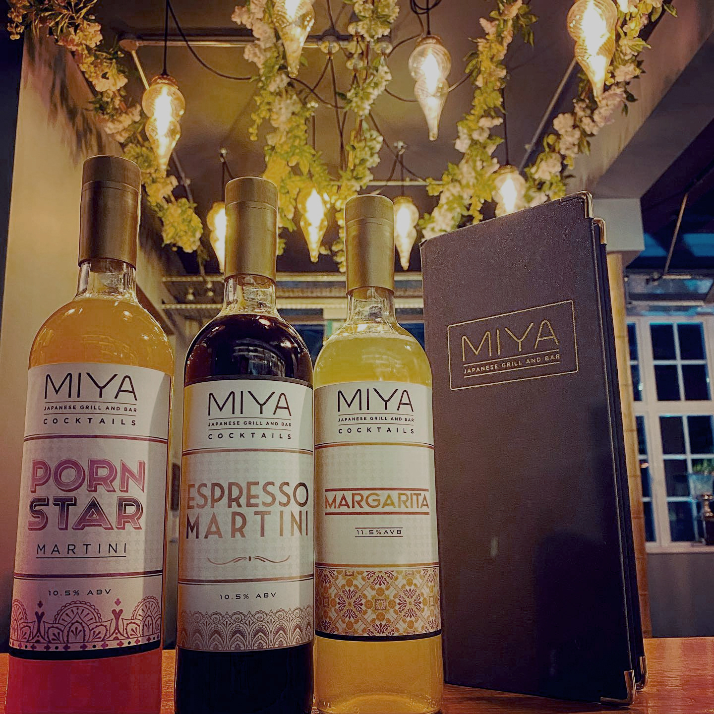MIYA Cocktail Bottle Label Design