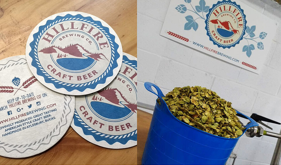 Hill Fire Brewery Branding