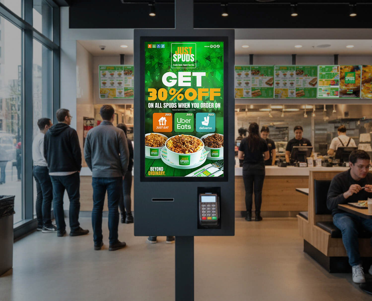 Just Spuds Product Promo Screens