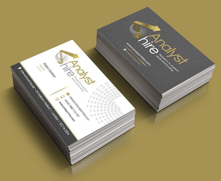 Analyst Hire Business Card Design