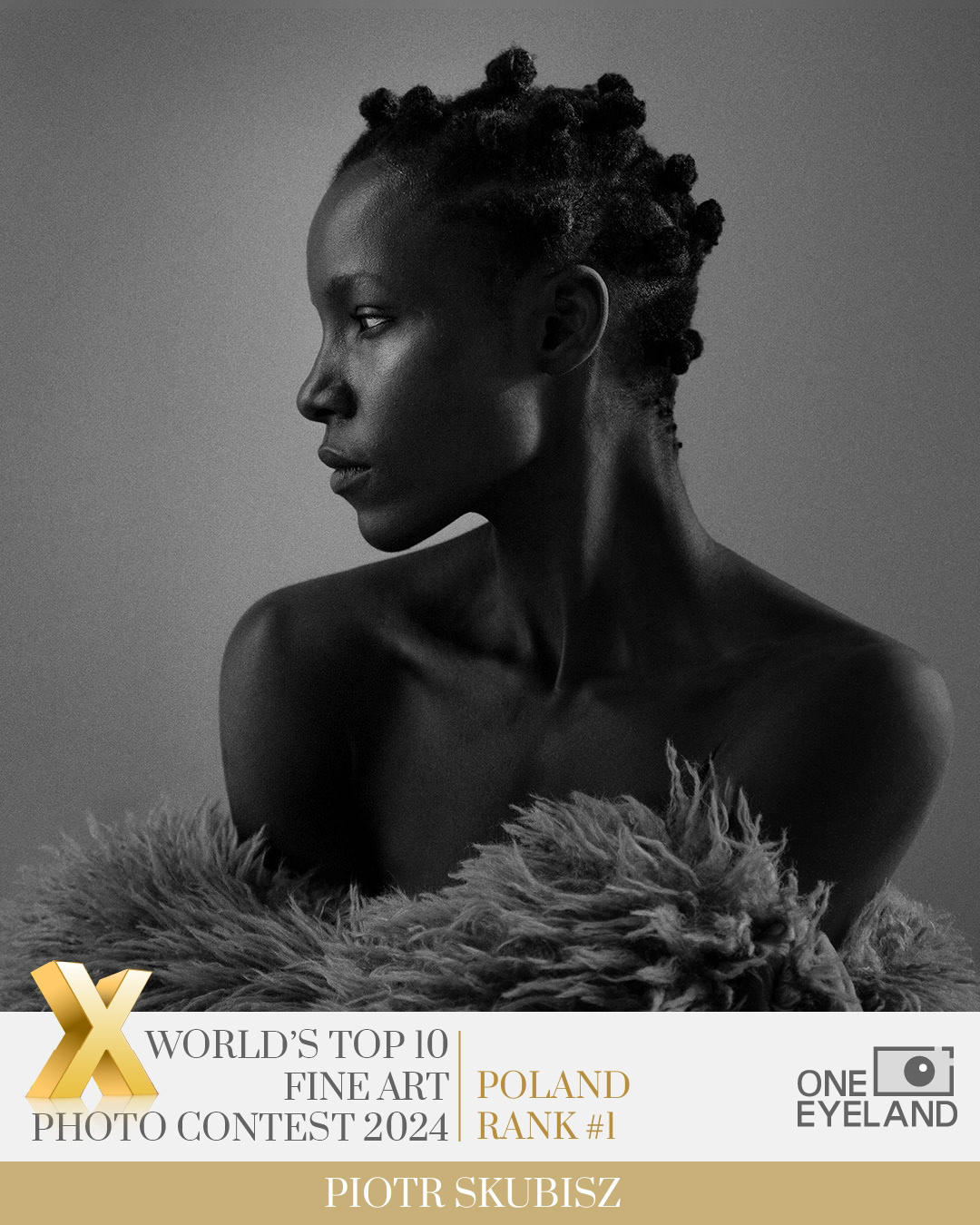 Portrait from the award-winning 'Portrait of a Poet – A Journey Through Layers' series that contributed to Piotr Skubisz's title of Rank #1 Poland Fine Art Photographer (2024).