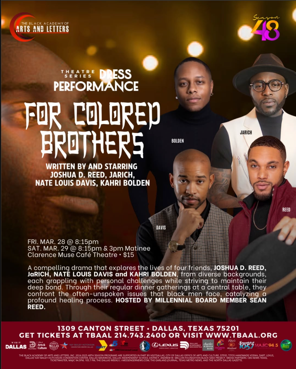 For Colored Brothers Dallas,Tx The Black Academy of Arts and Letters 2024 Nate Davis as Himself