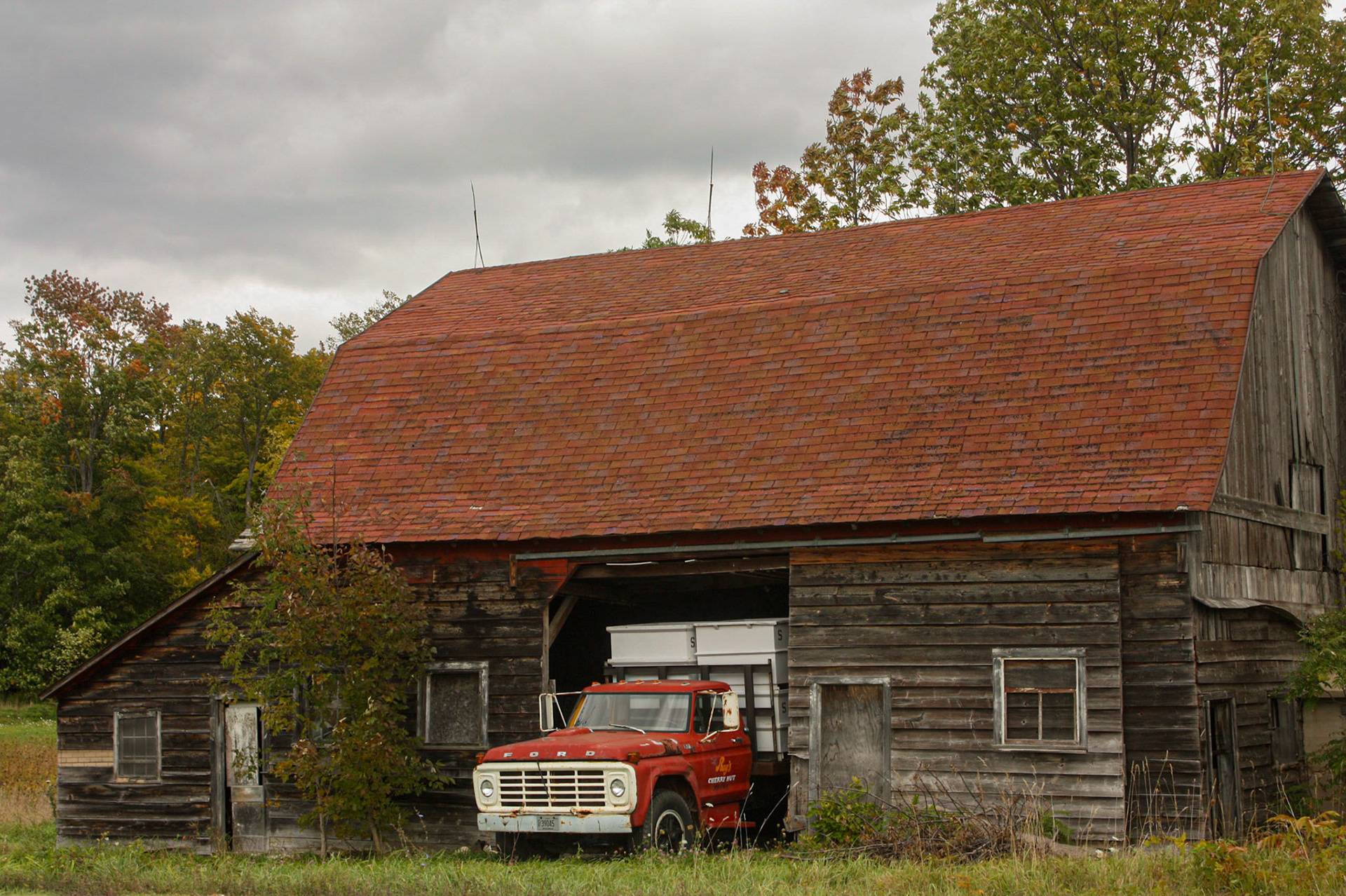 Truck in Barn  Door County