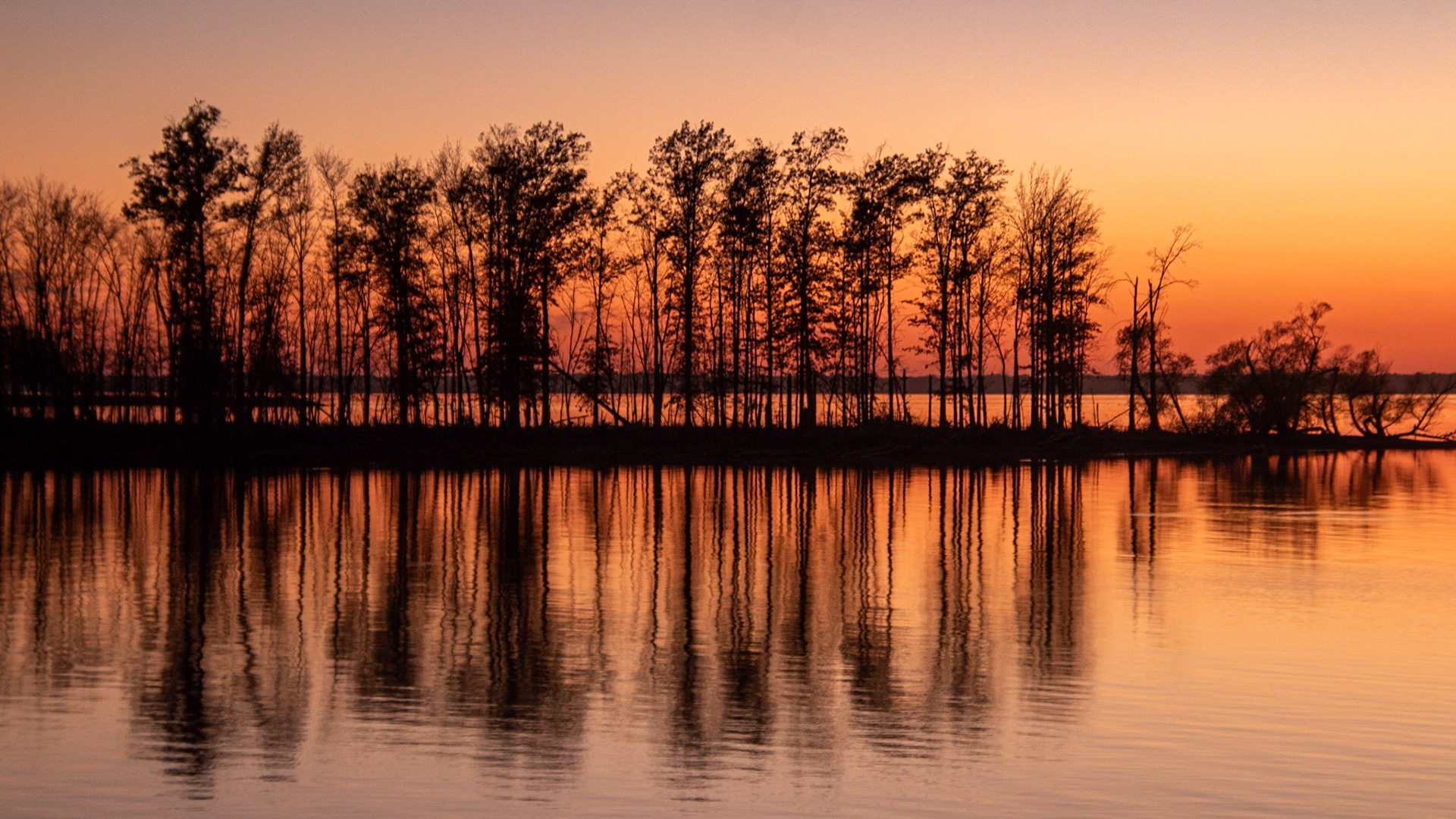 Sunset at the Lake So Illinois