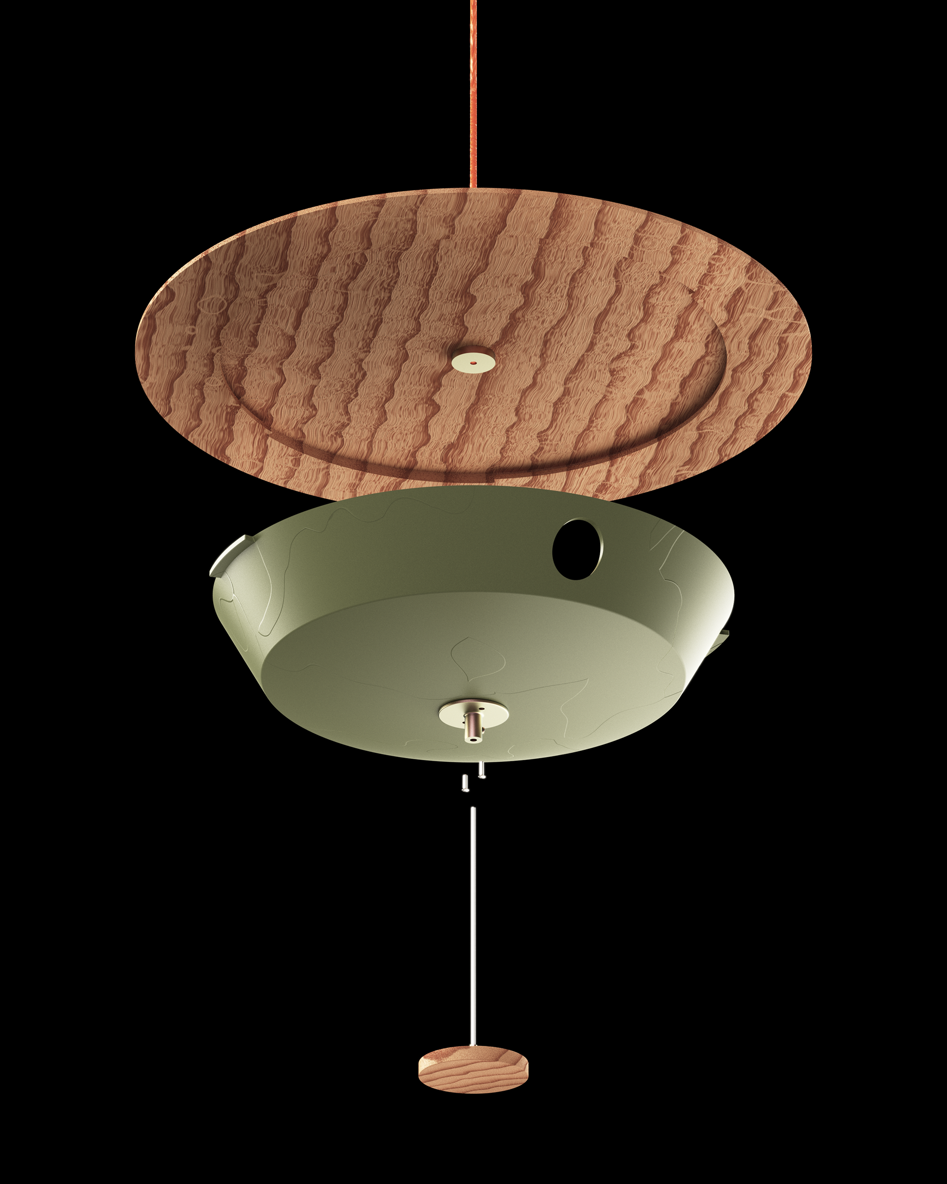 UFO Bird House (Keyshot+Solidworks)