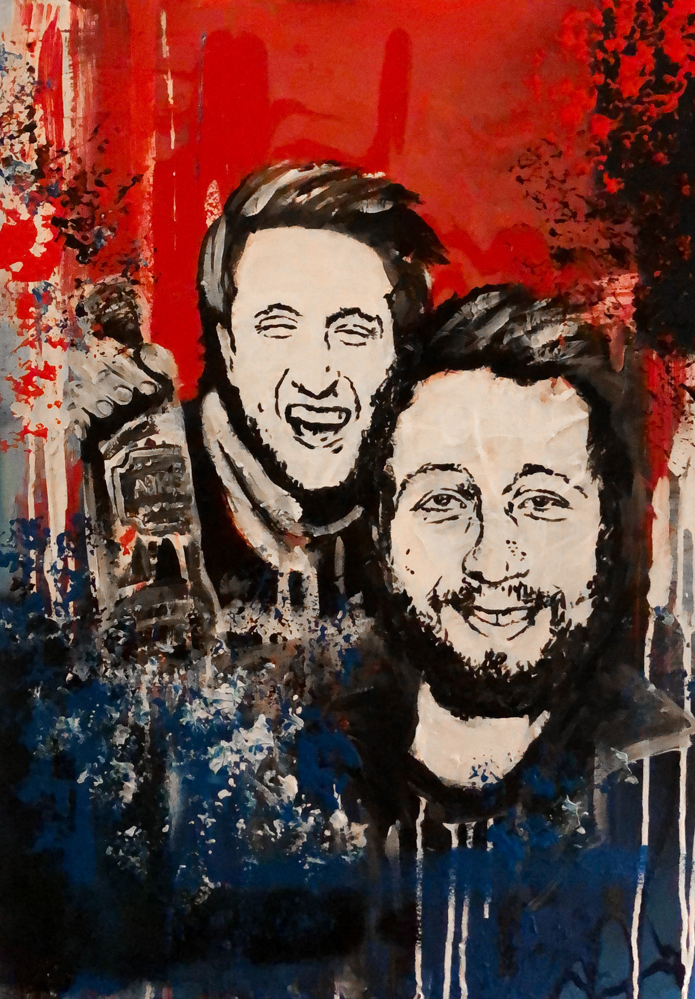 "Buddies 2" 2021 Acryl auf Leinwand