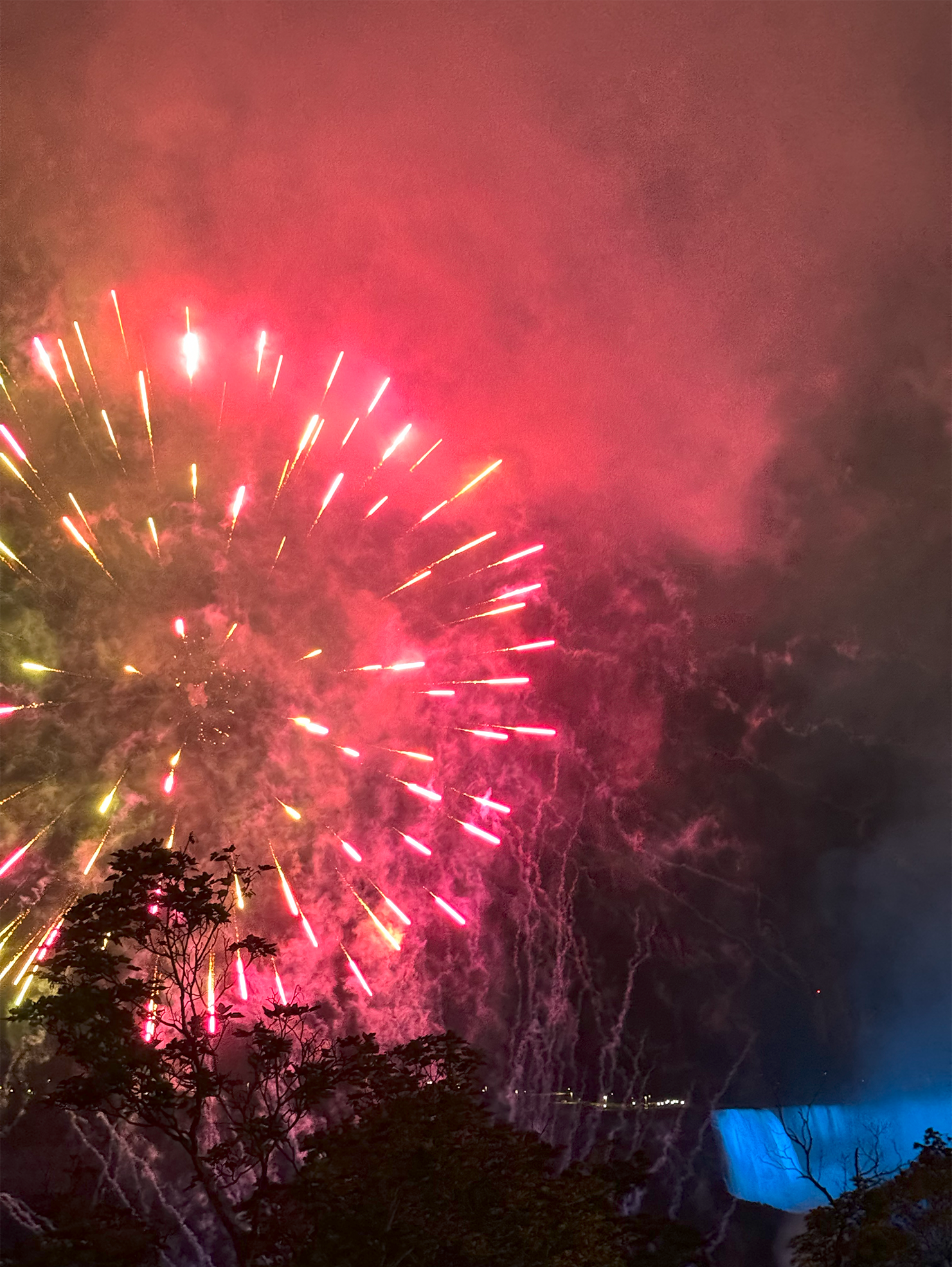 Fireworks at Niagara Falls