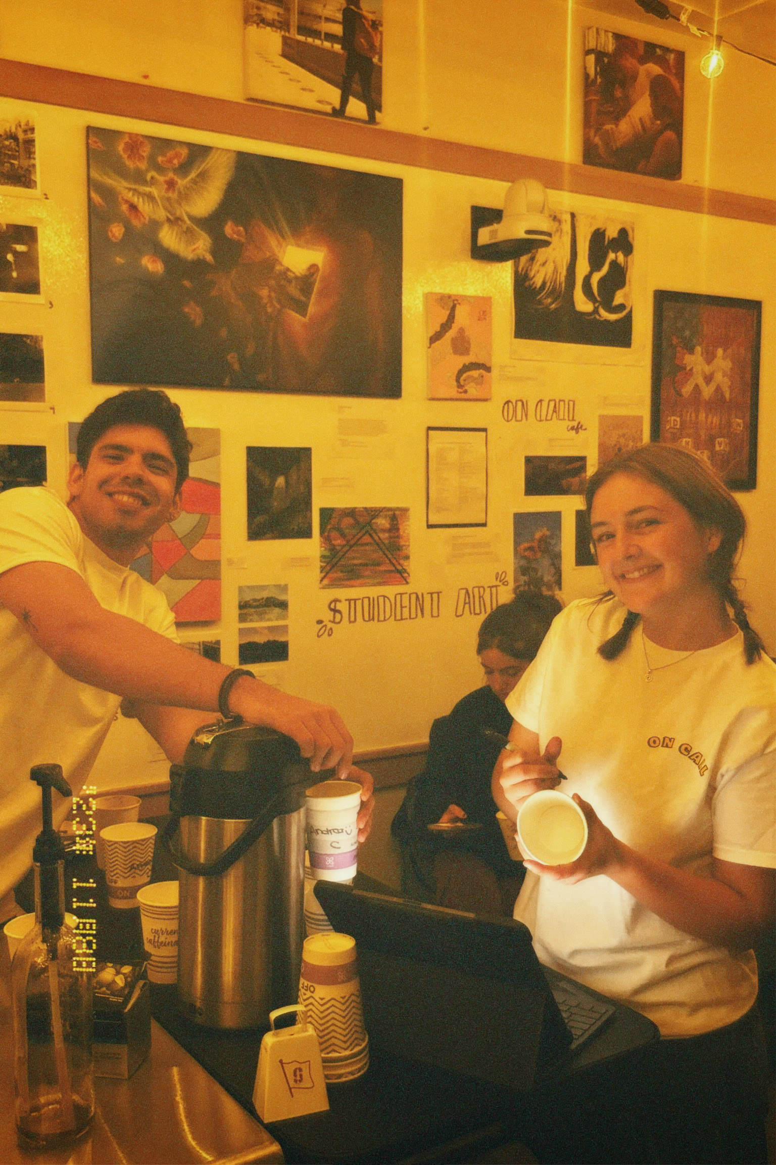 Our makeshift barista station.