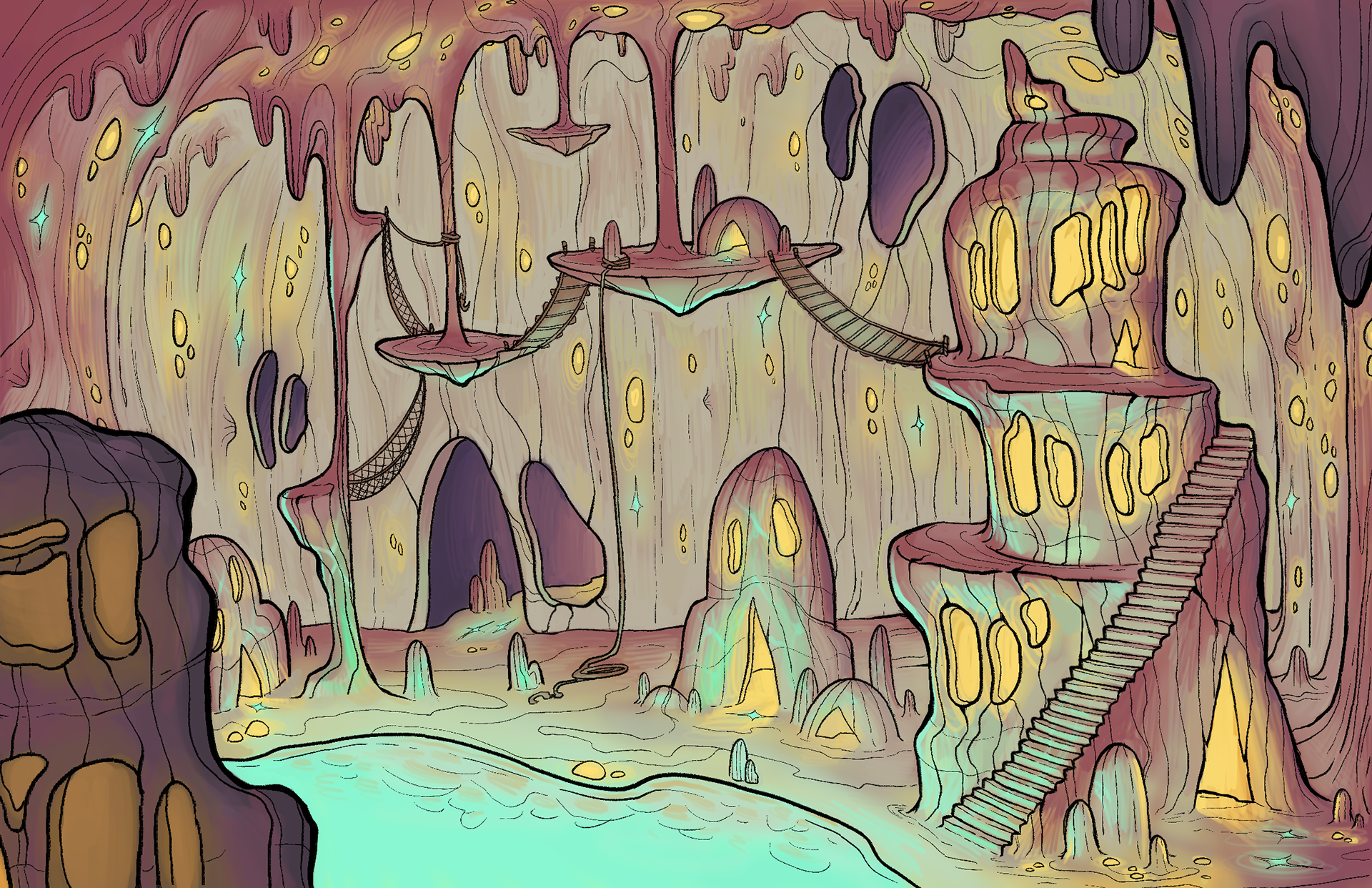 Andy & Eliso Cave Town