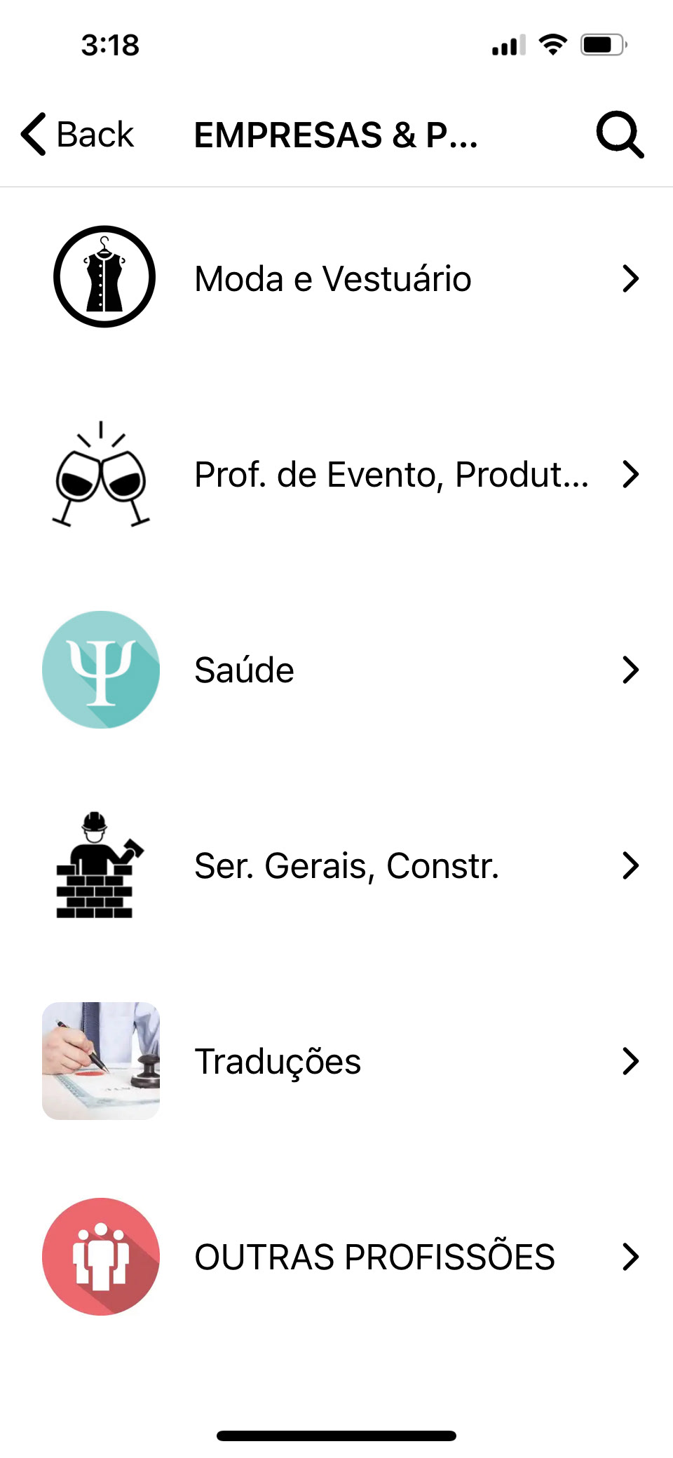 Aba Empresas e Profissionais