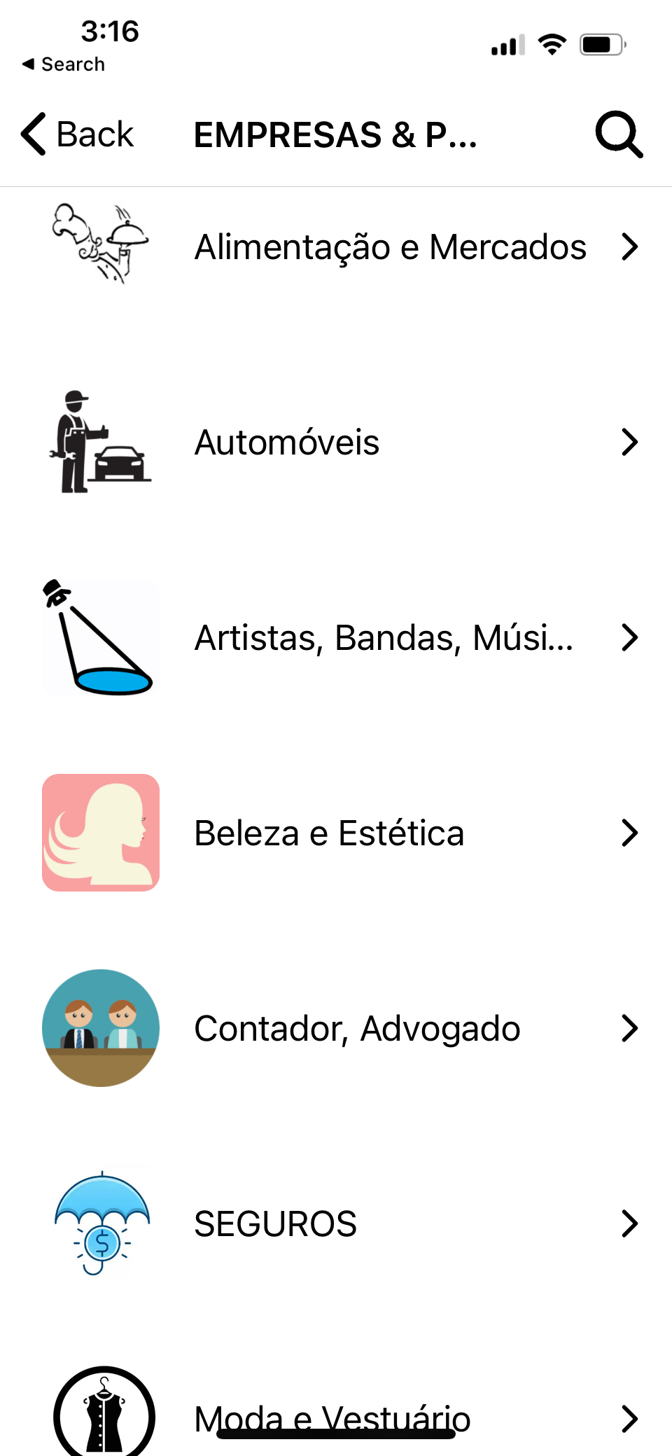 Aba Empresas e Profissionais