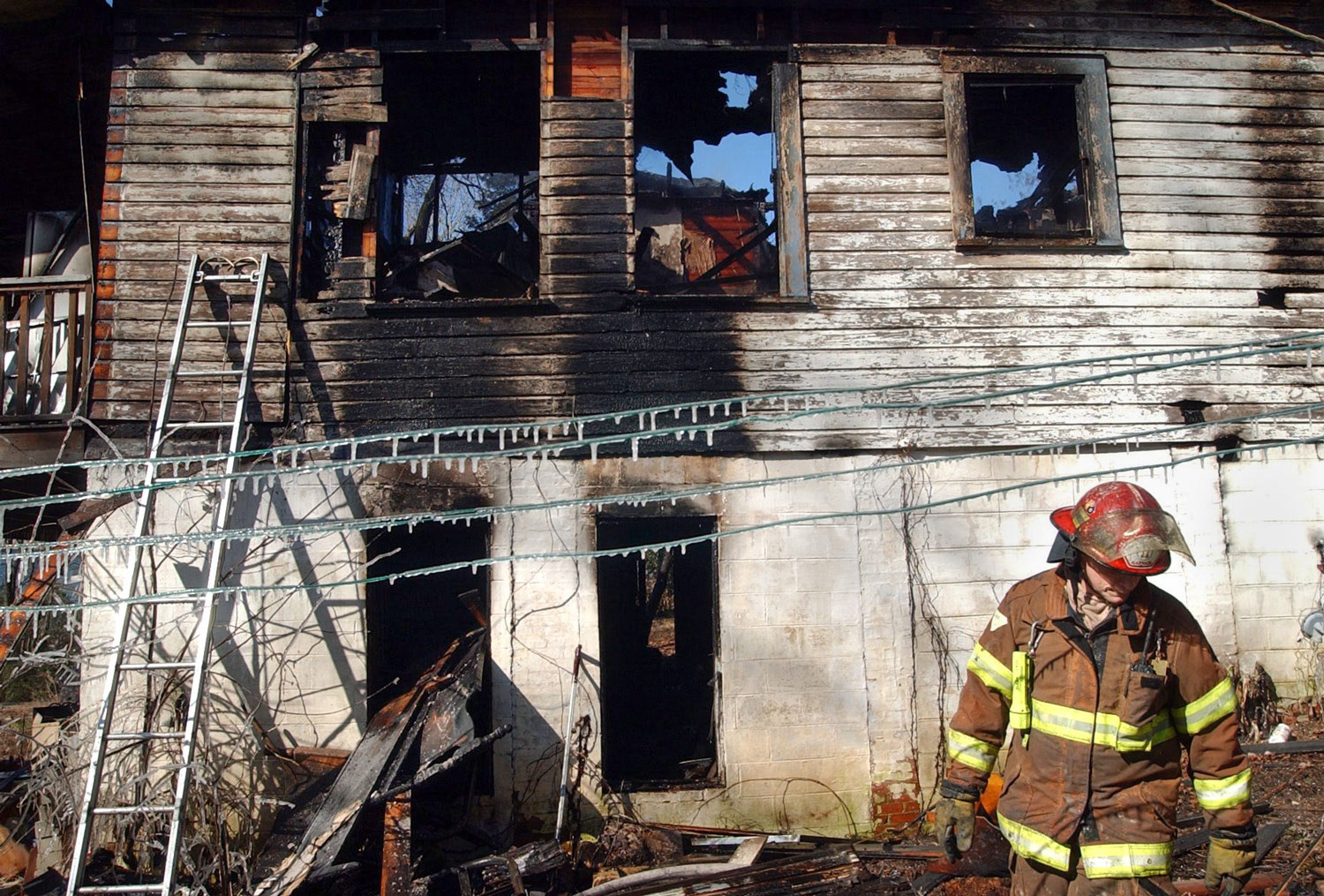 Fire in the freezing cold