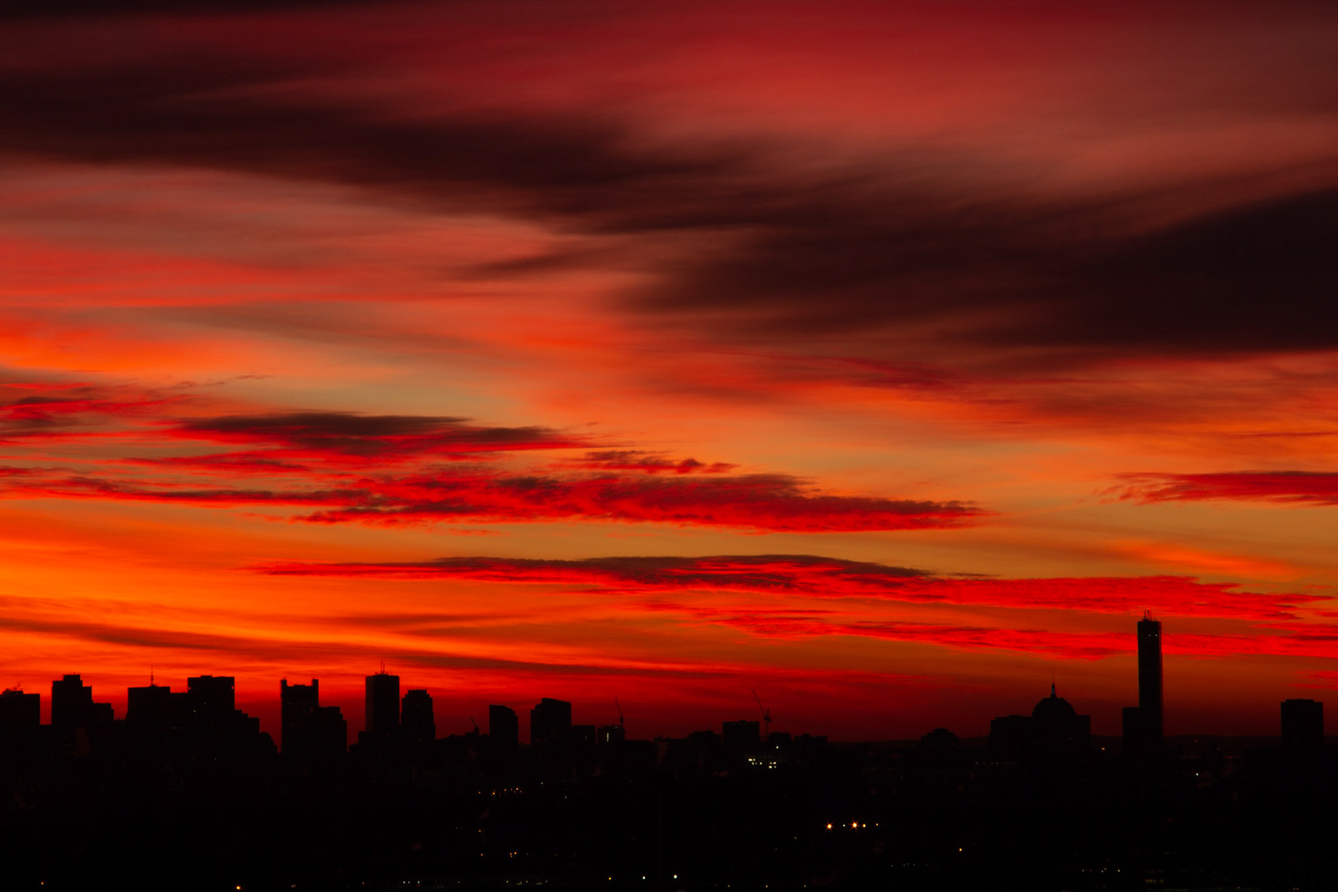 red sky